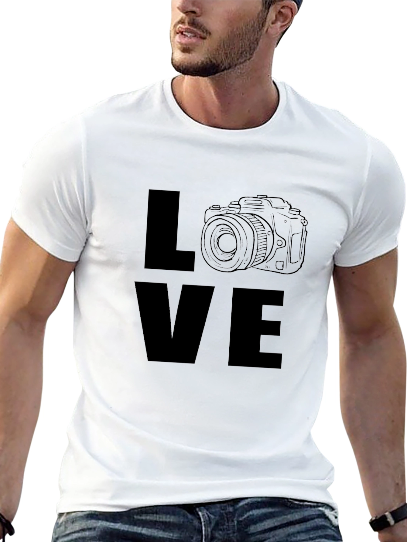 Black Love Photography Black Graphic T-Shirt view 13