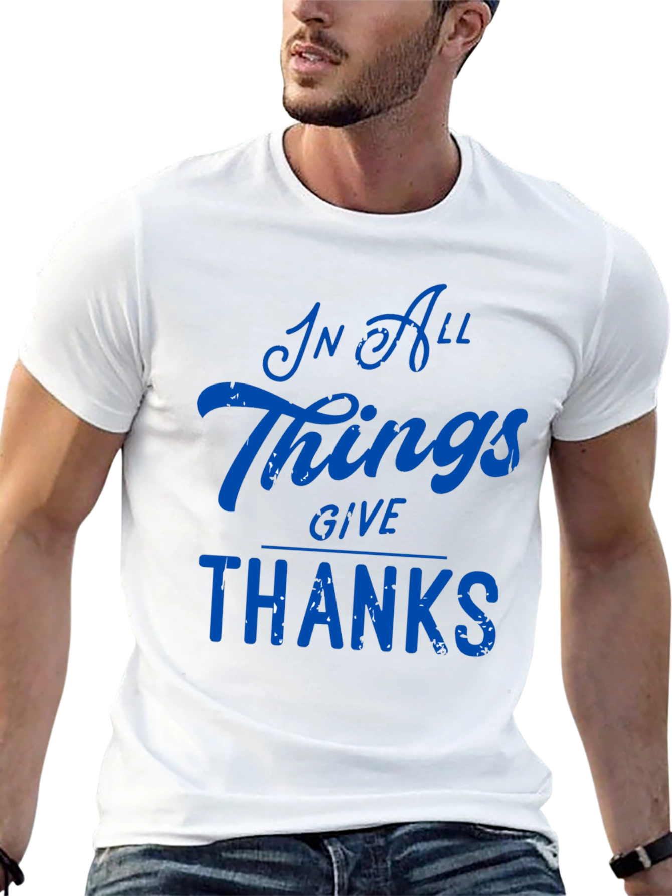 Black In All Things Give Thanks Tee view 13
