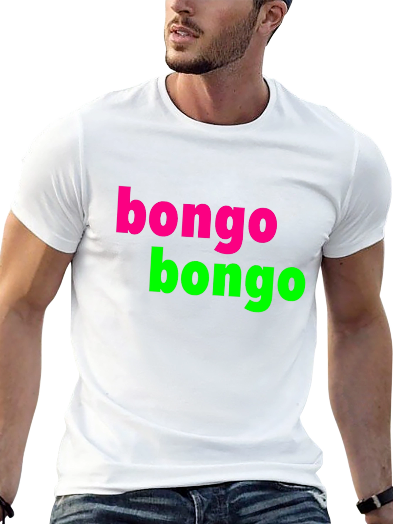 Black Bongo Bongo T-Shirt - Funky Retro Design view 13
