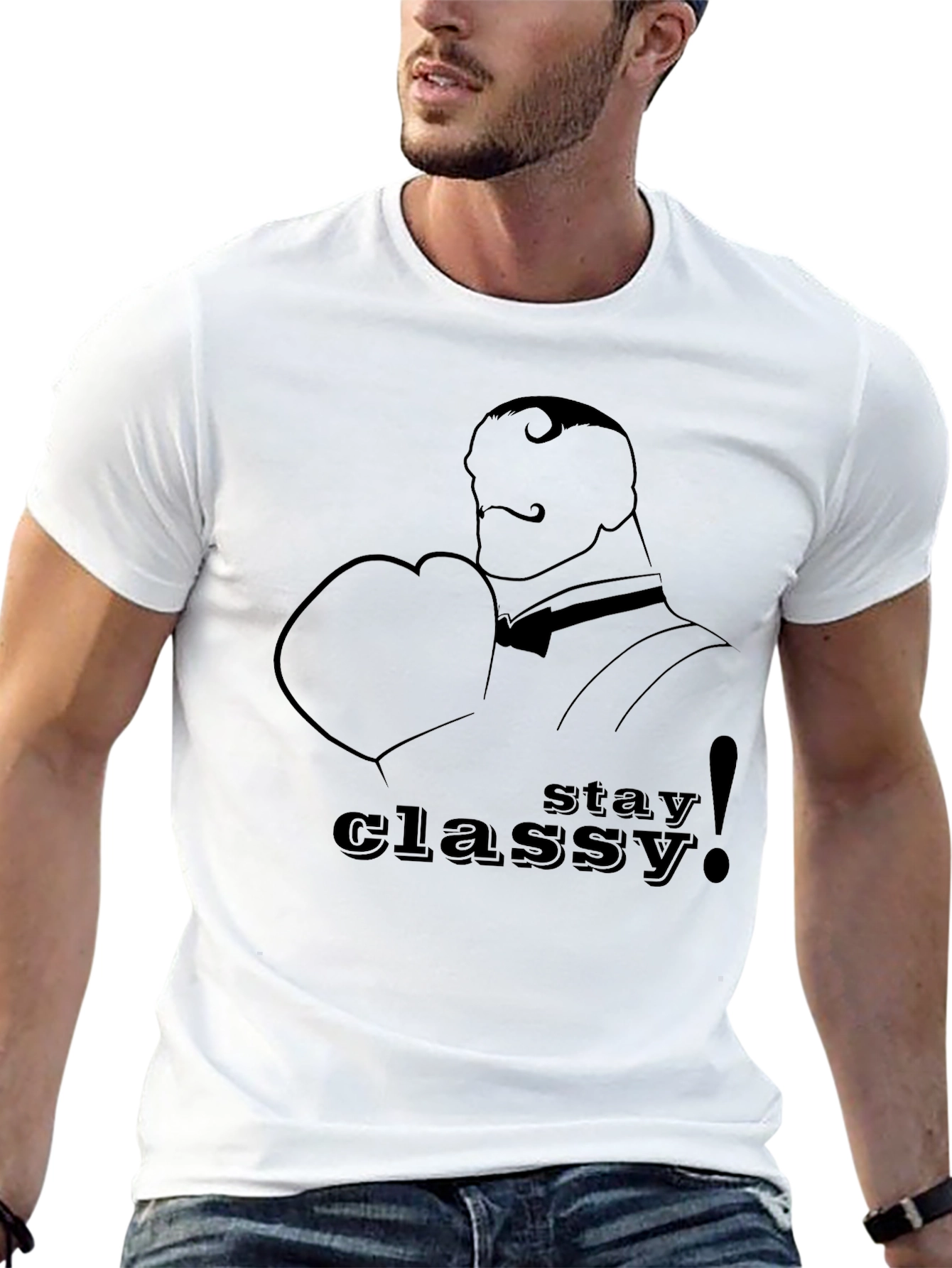 Black Stay Classy Black T-Shirt view 13