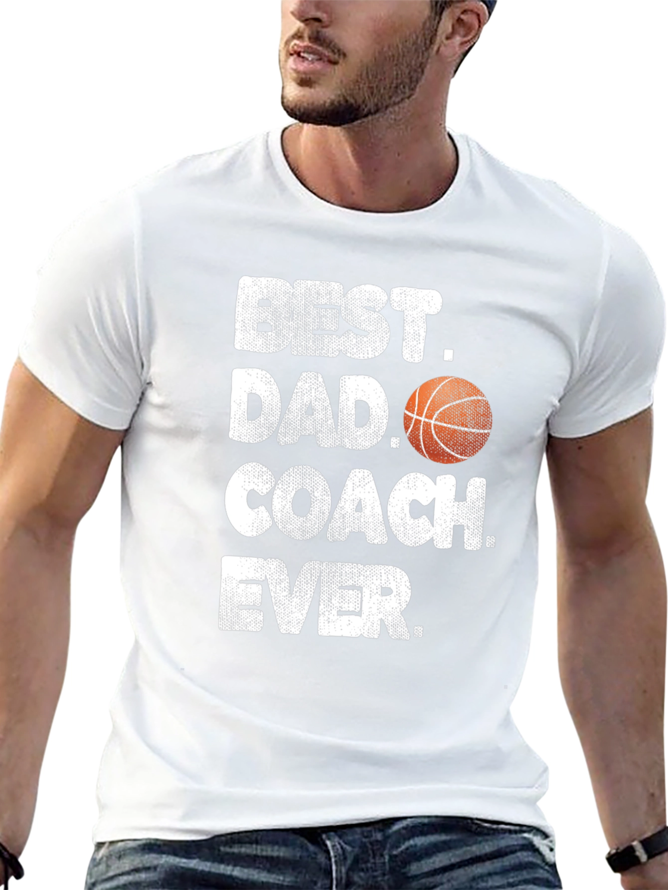 Black Best Dad Coach Ever T-Shirt view 13