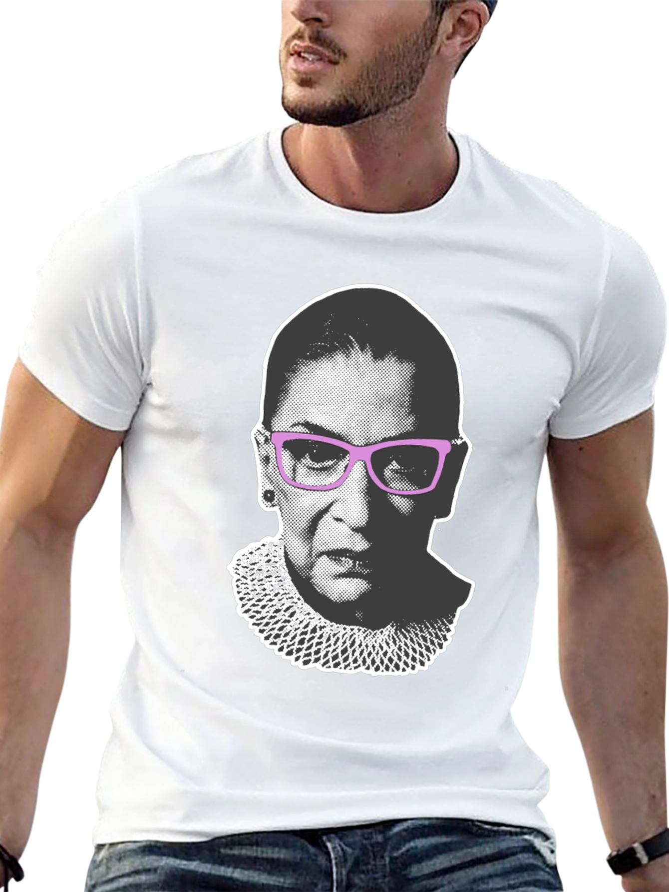 RBG Graphic Tee - Black Unisex T-Shirt - 13