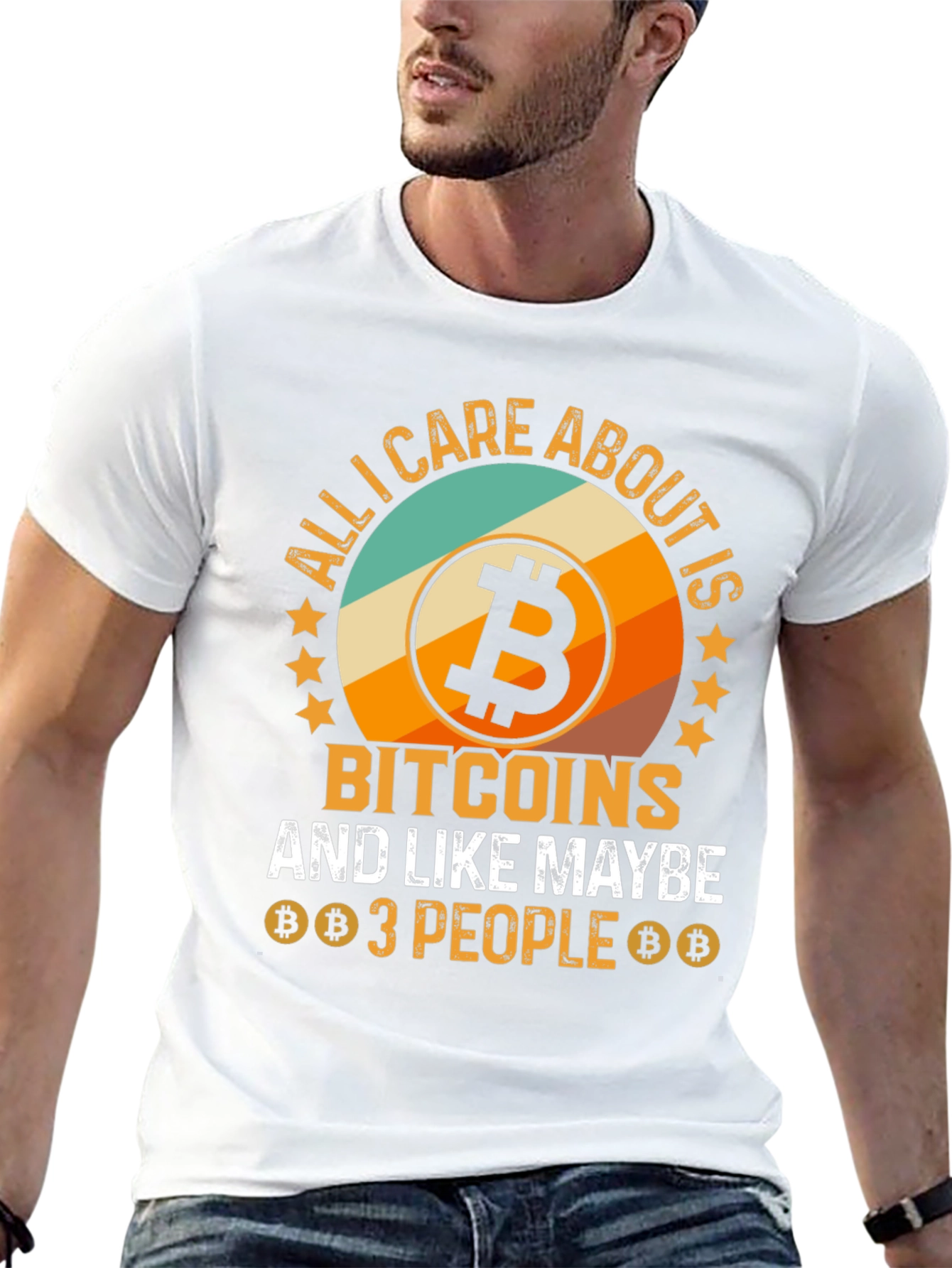 Black Bitcoin T-Shirt - Crypto Lover Tee view 13