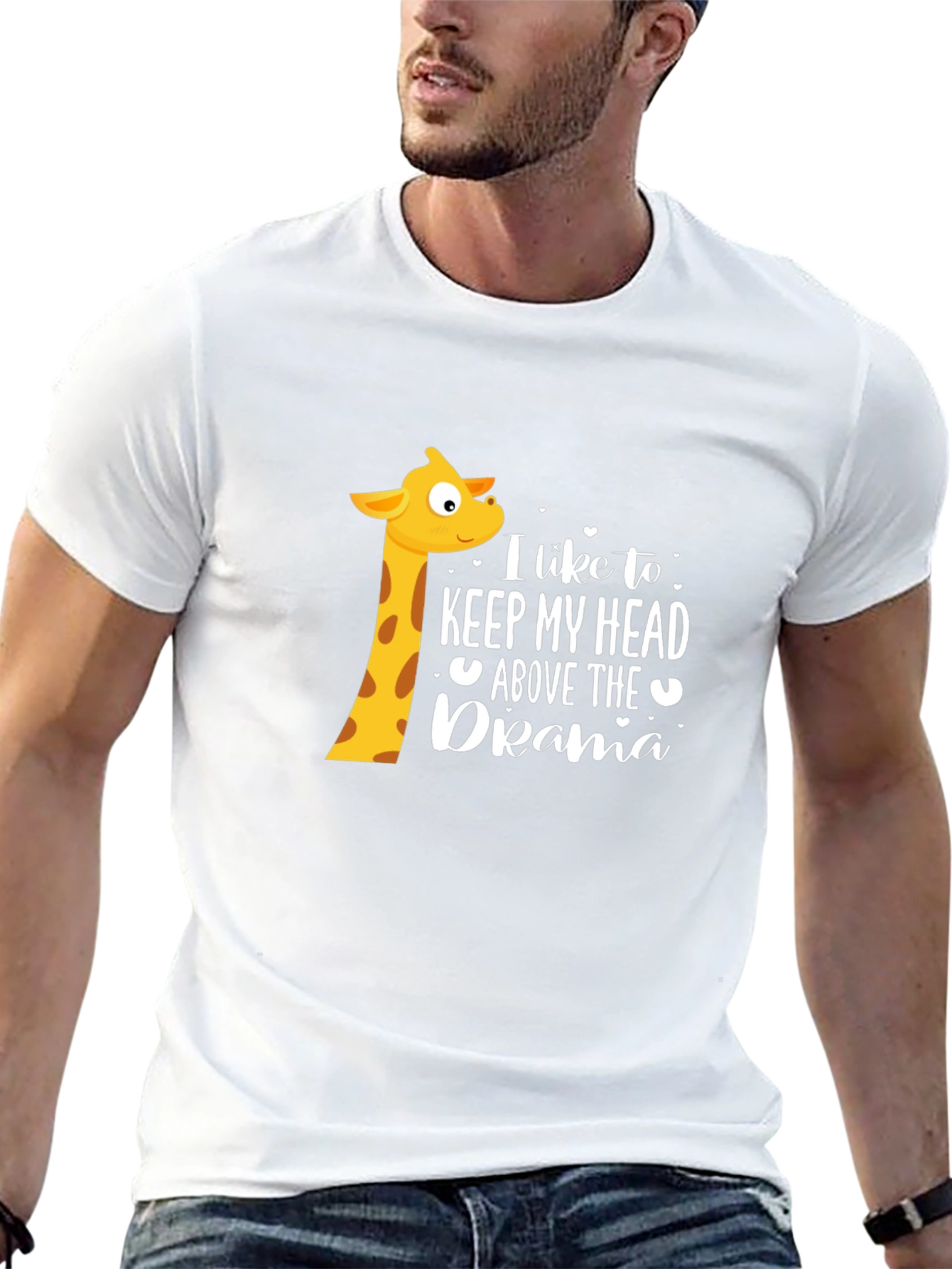 Keep My Head Above The Drama Giraffe T-Shirt - 13