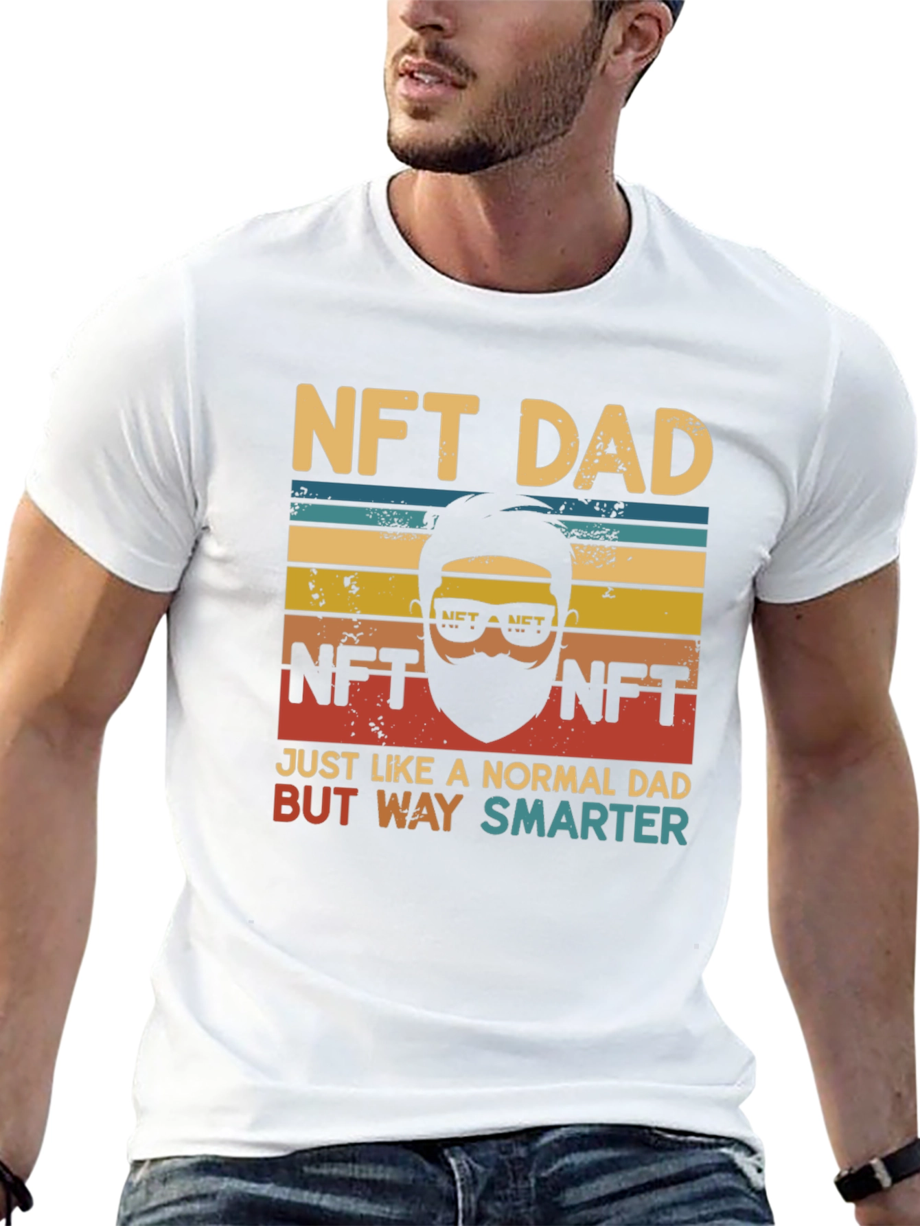 Black NFT Dad Graphic T-Shirt view 13