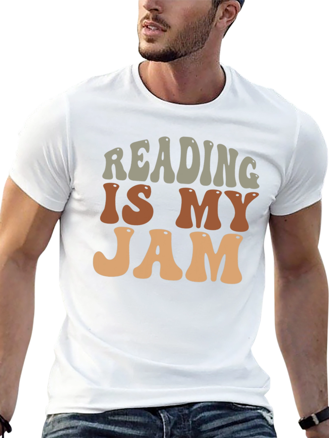 Black Reading Is My Jam Retro Graphic Tee view 13