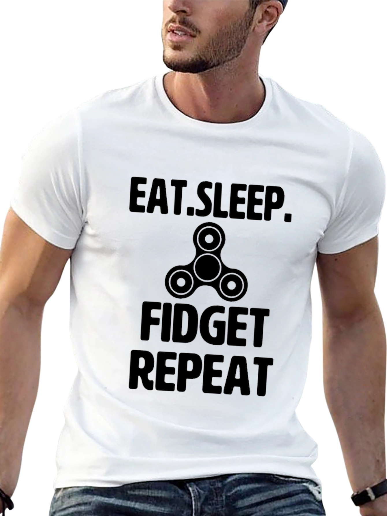 Eat Sleep Fidget Repeat T-Shirt - 13