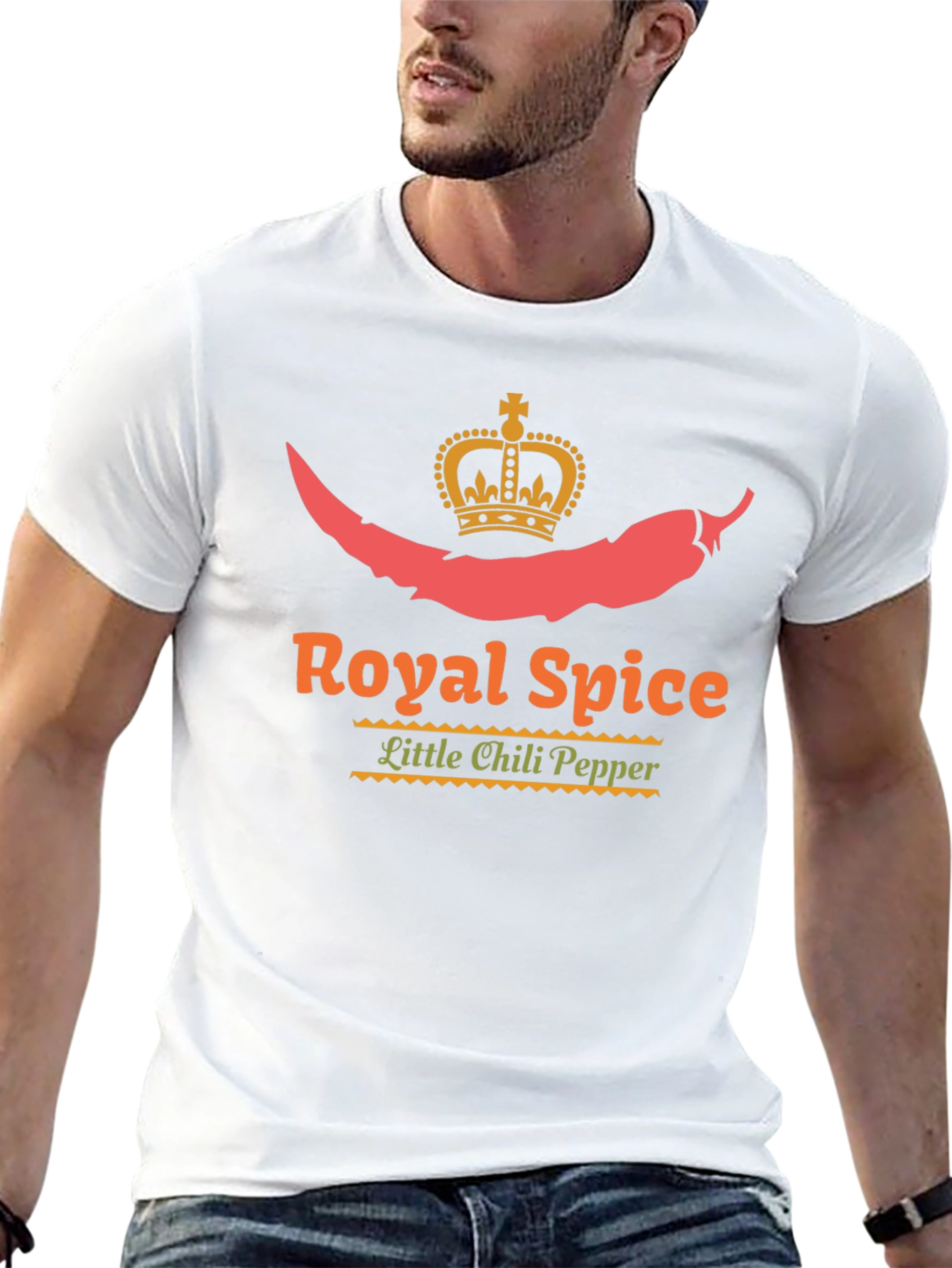 Black Royal Spice Chili Pepper Graphic Tee view 13