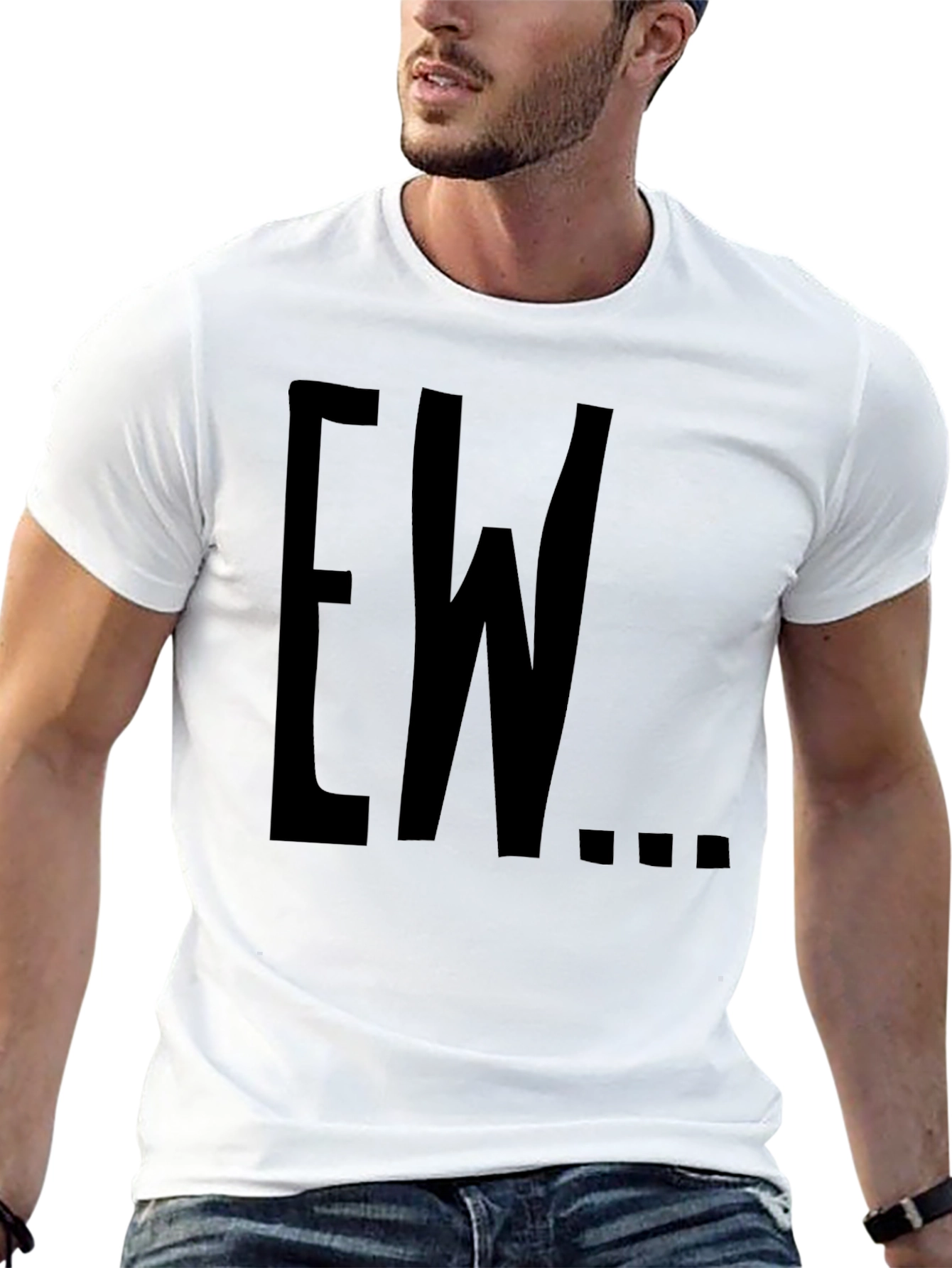 Black Ew Graphic T-Shirt - Casual Style view 13