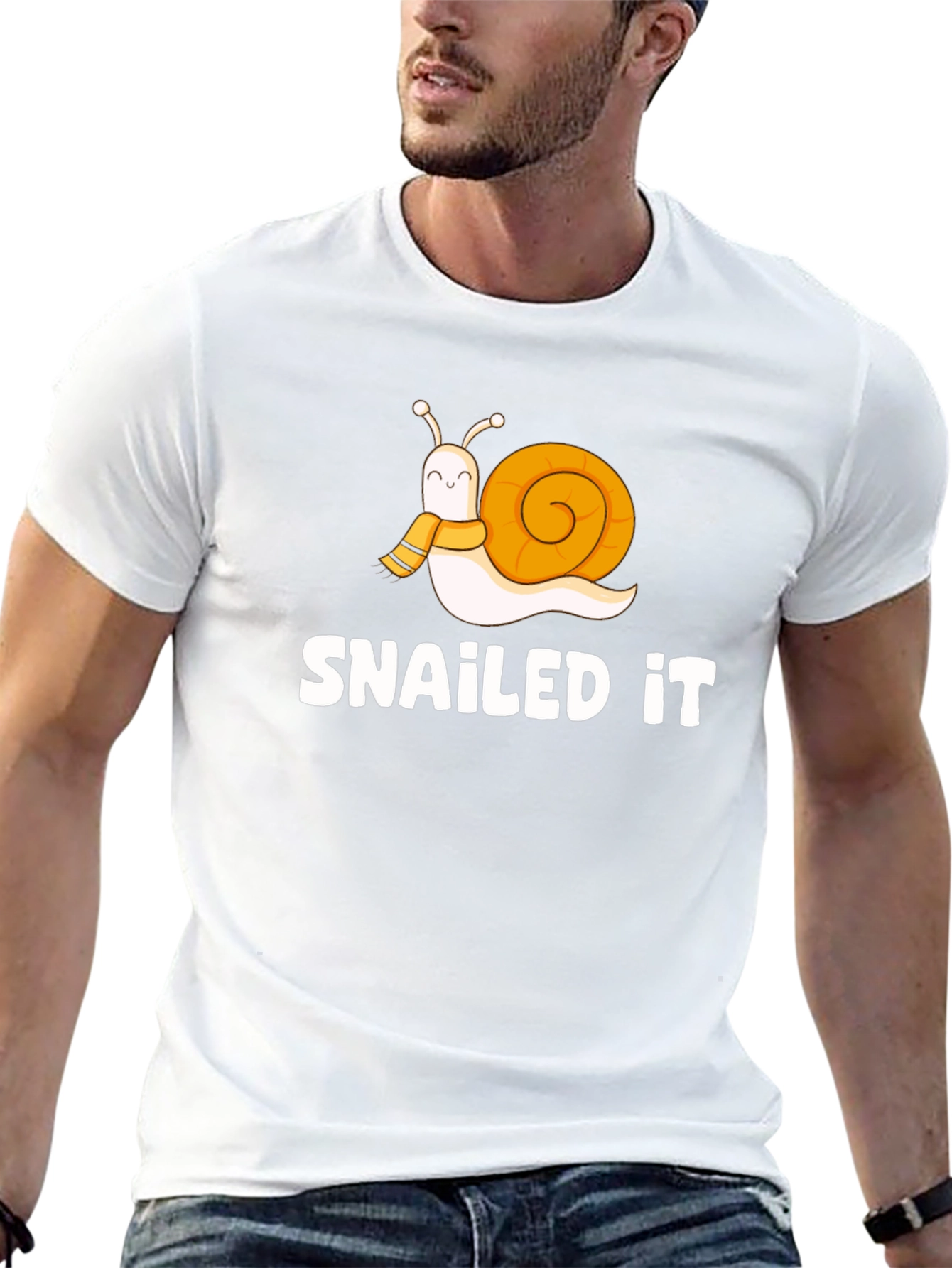 Black Snailed It T-Shirt Funny Snail Graphic Tee view 13