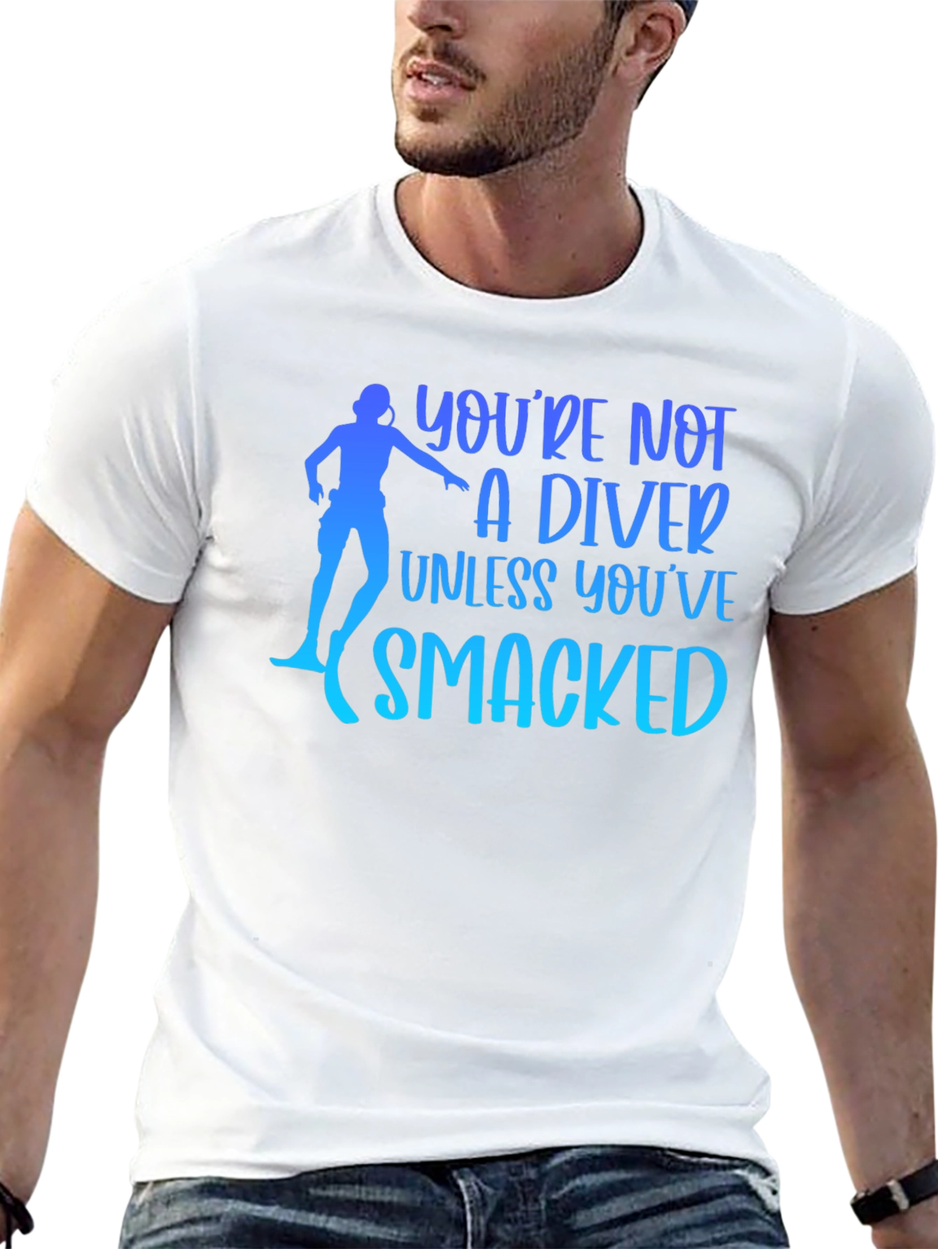 Black Diver Humor T-Shirt - You're Not A Diver Unless... view 13