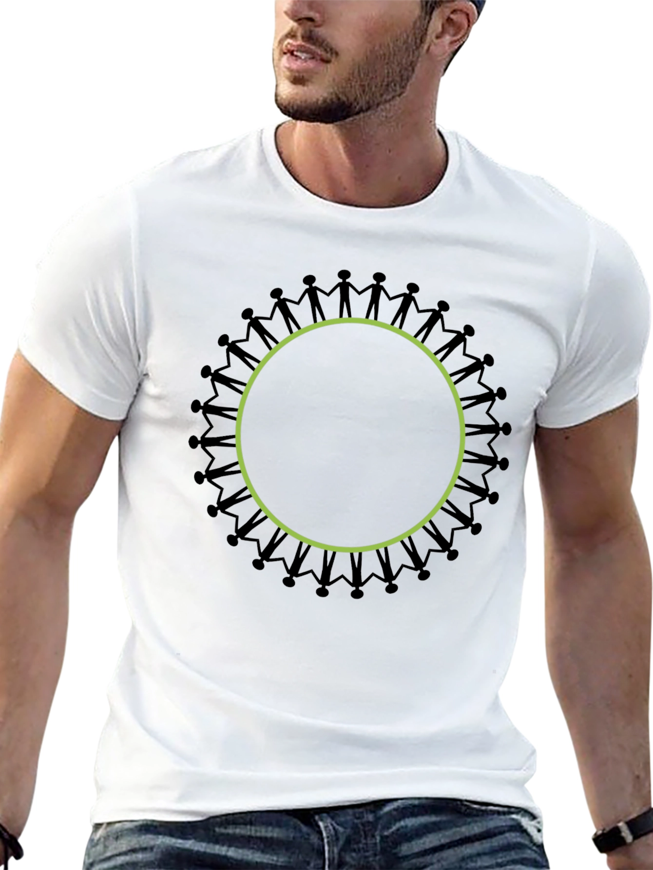 Black Unity Circle Graphic T-Shirt view 13