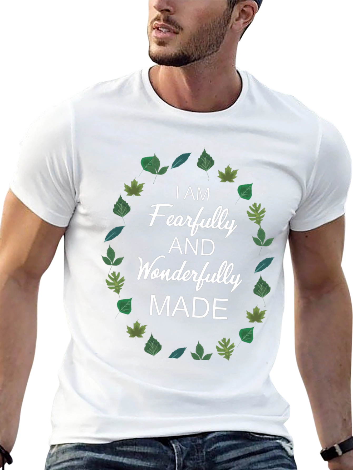 Black Fearfully and Wonderfully Made T-Shirt view 13