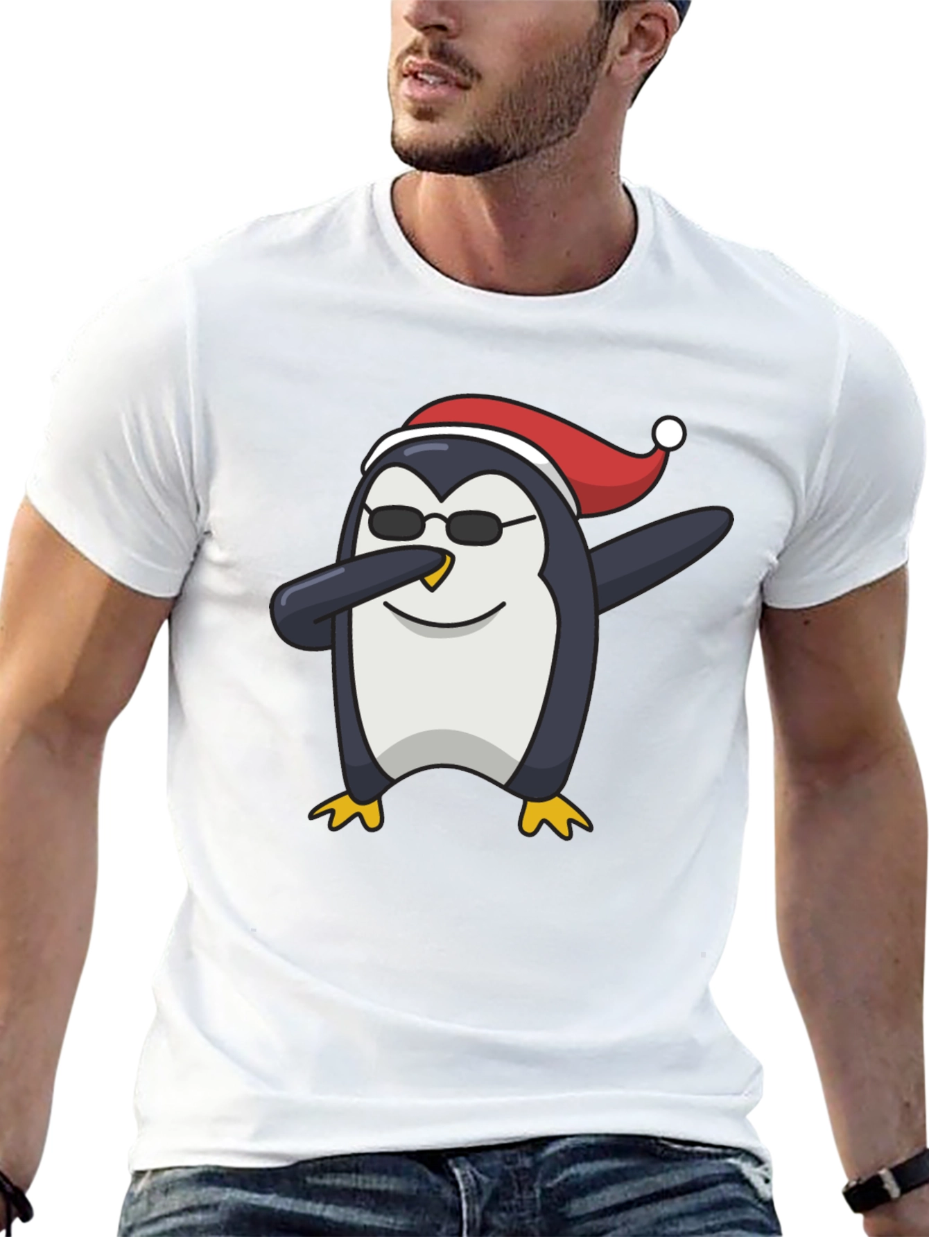 Dabbing Penguin Christmas T-Shirt - 13