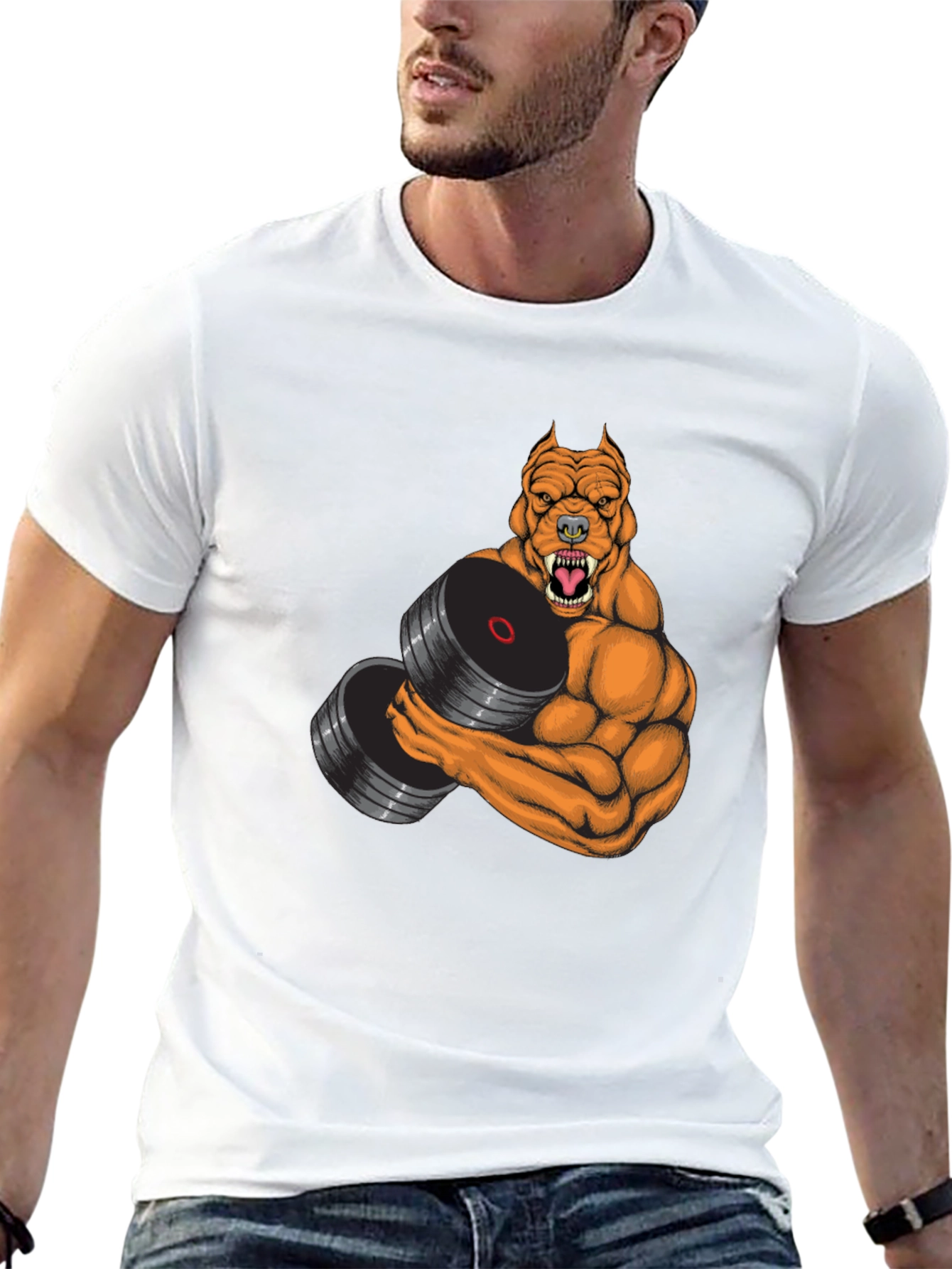Black Pitbull Gym Black T-Shirt view 13