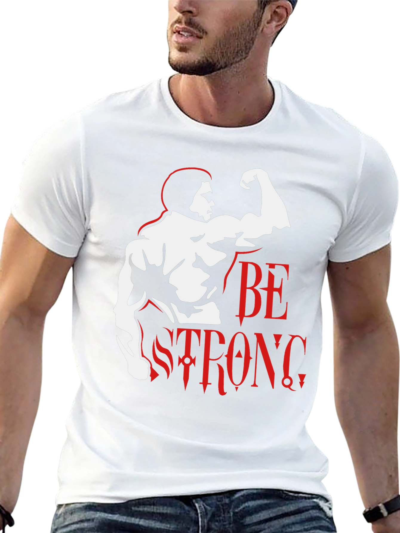 Black Be Strong Graphic T-Shirt - Black view 13