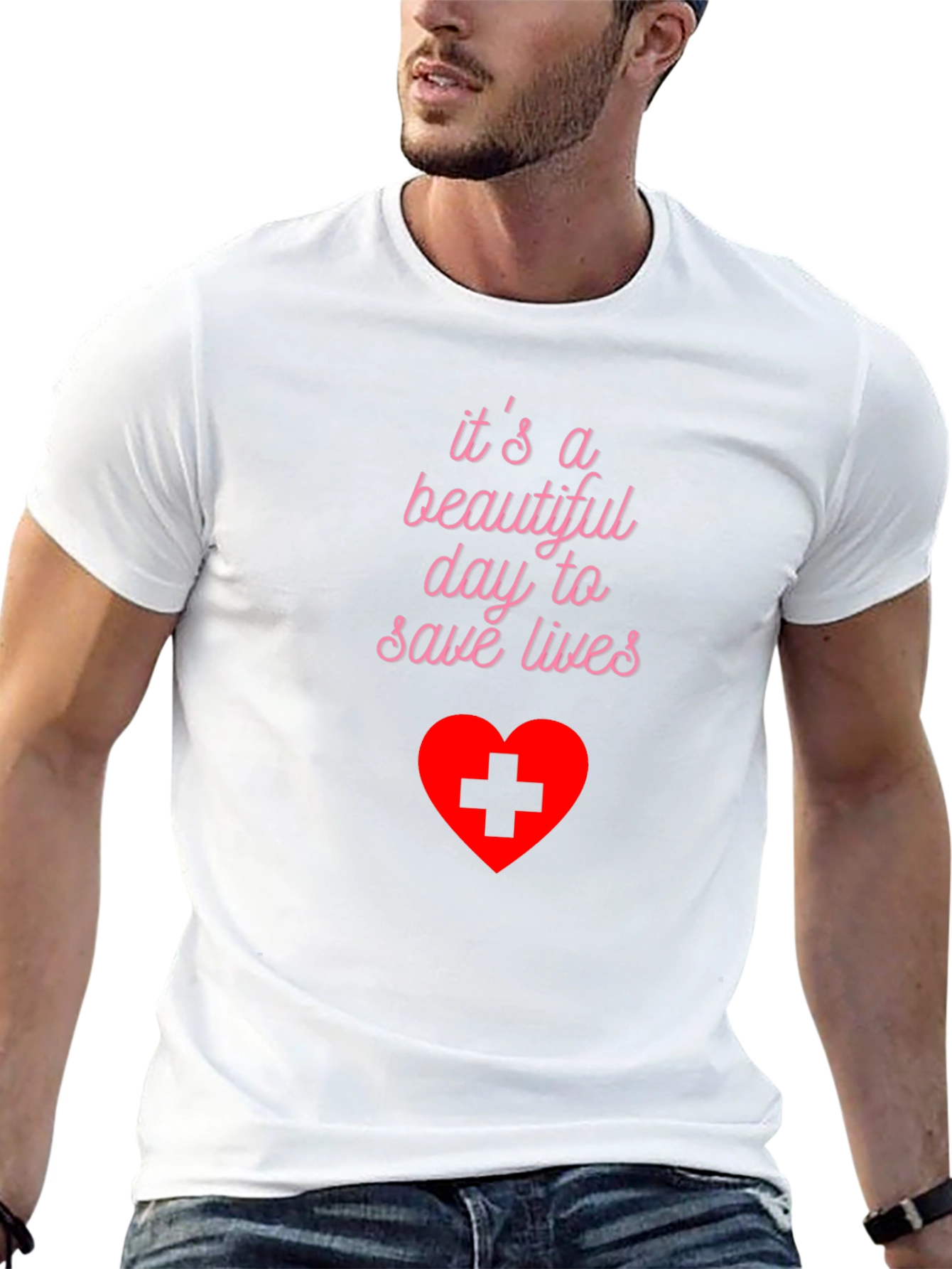 Black Beautiful Day to Save Lives T-Shirt - Medical Hero view 13