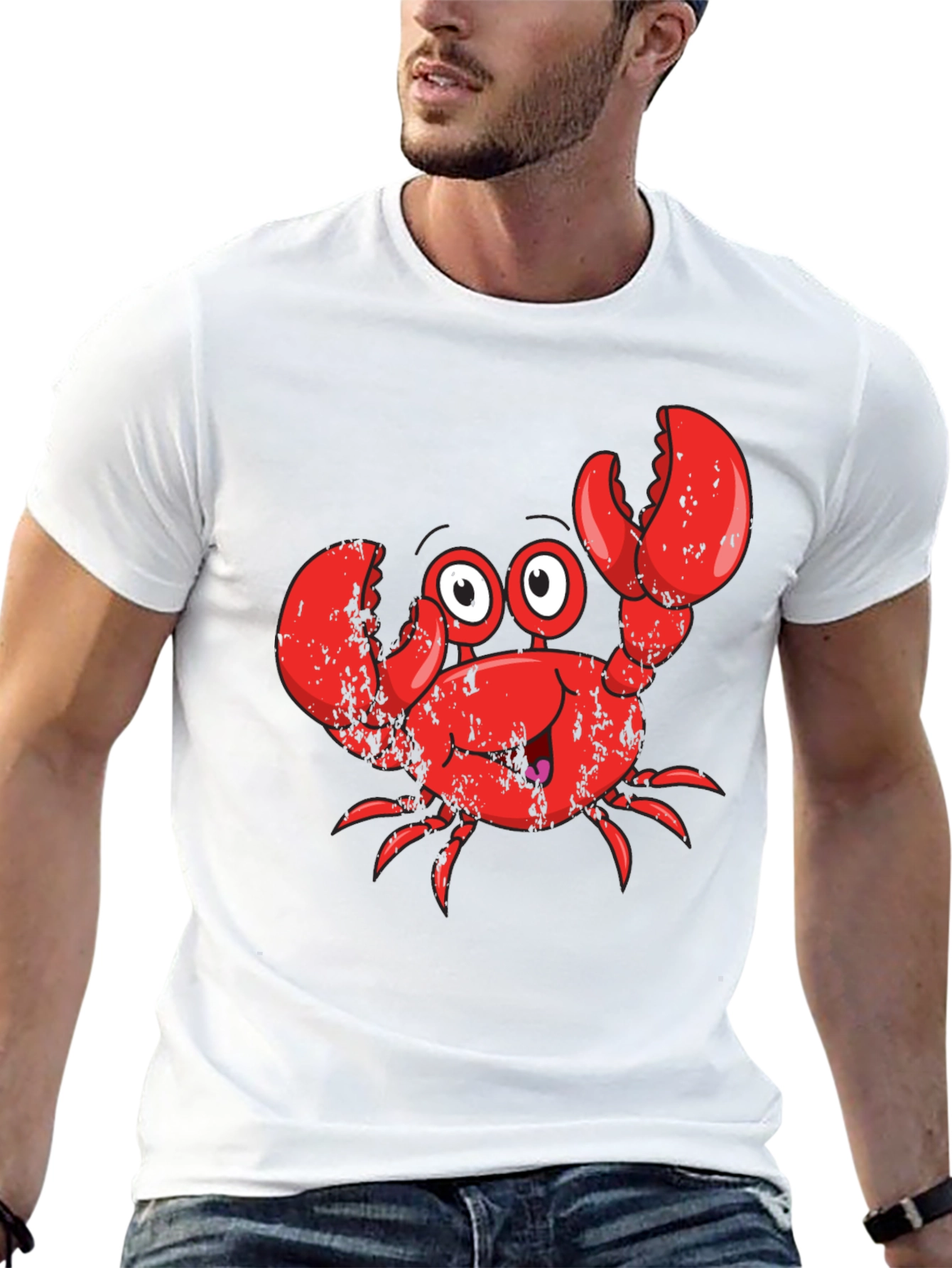 Black Crabby Character Black T-Shirt view 13