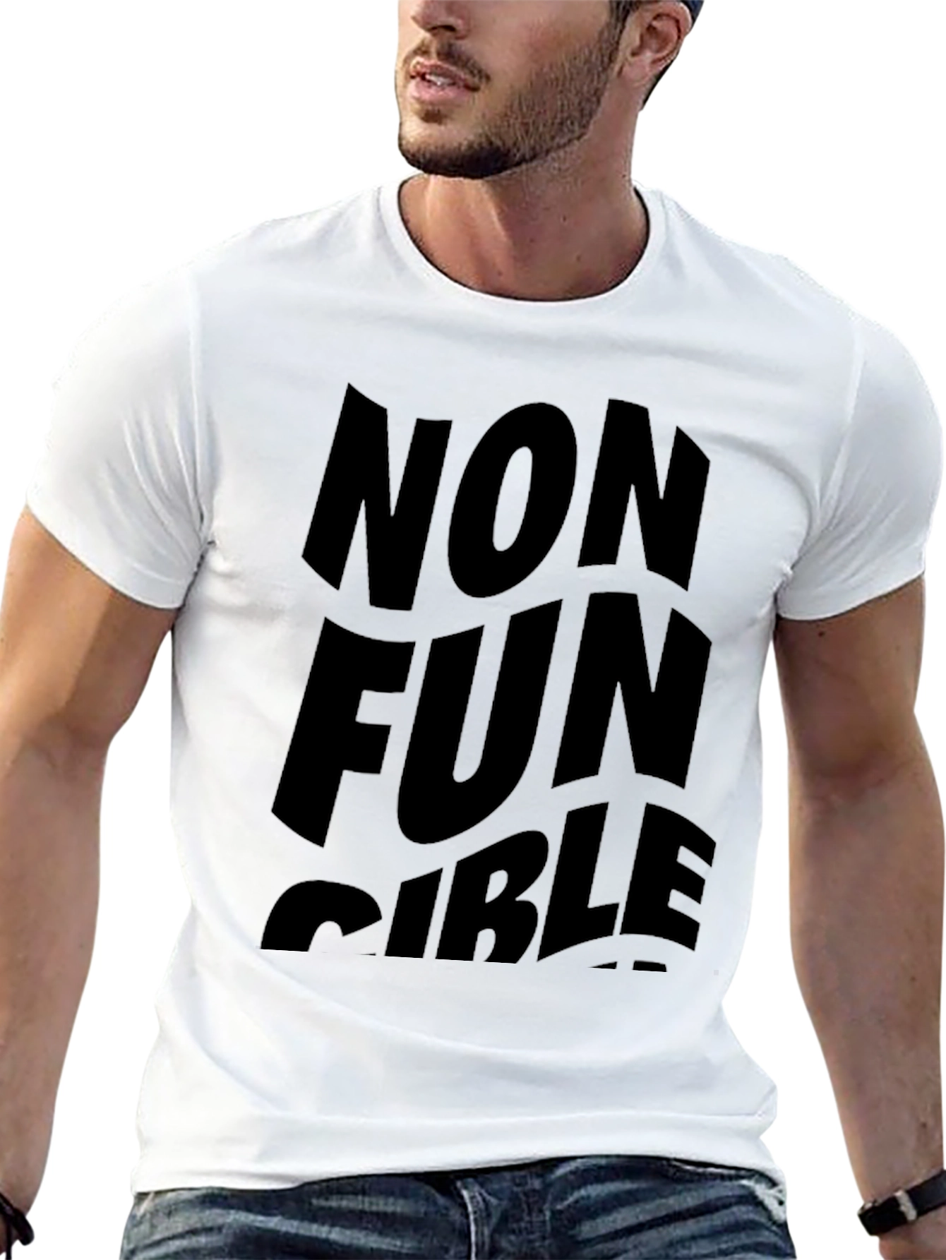 Black Non Fun Gible Black T-Shirt view 13