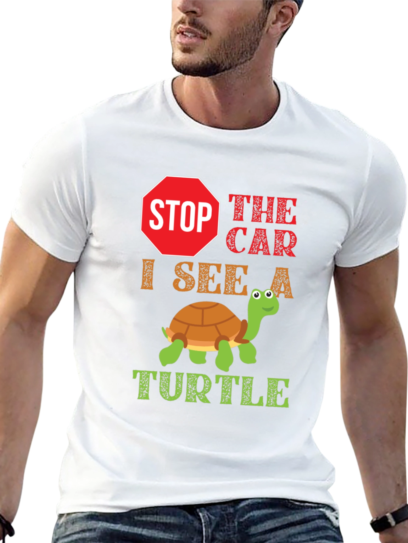 Black Stop the Car, Turtle T-Shirt view 13