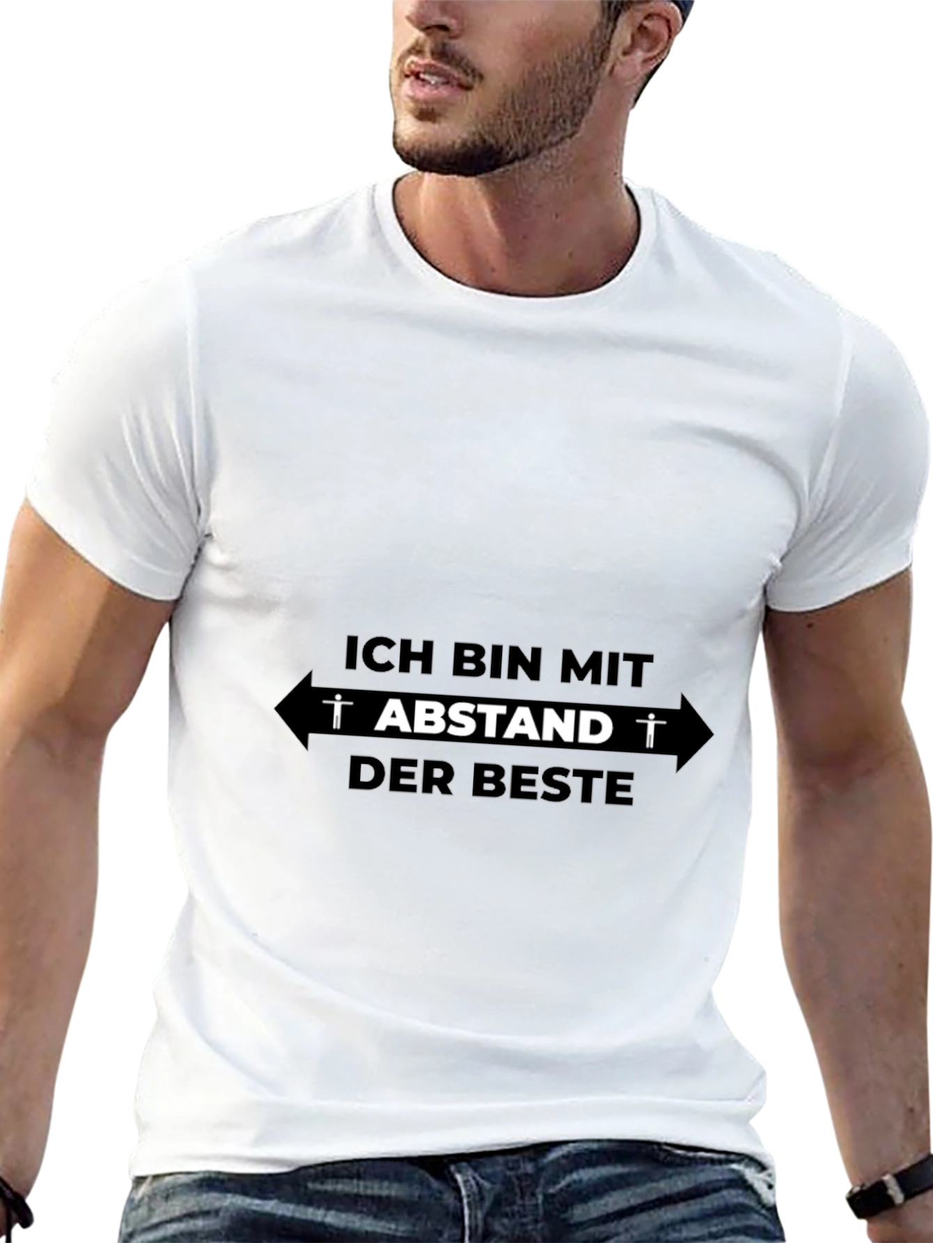 Black Ich Bin Mit Abstand Der Beste Black T-Shirt view 13