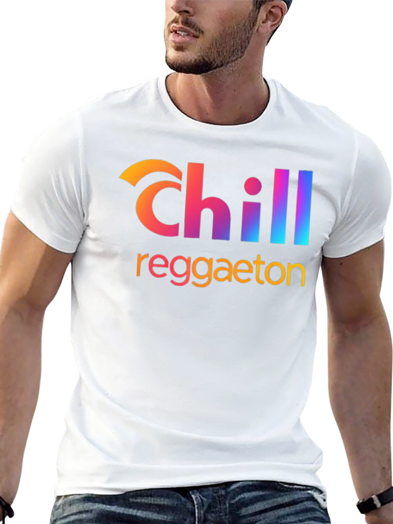 Black Chill Reggaeton Graphic T-Shirt view 13