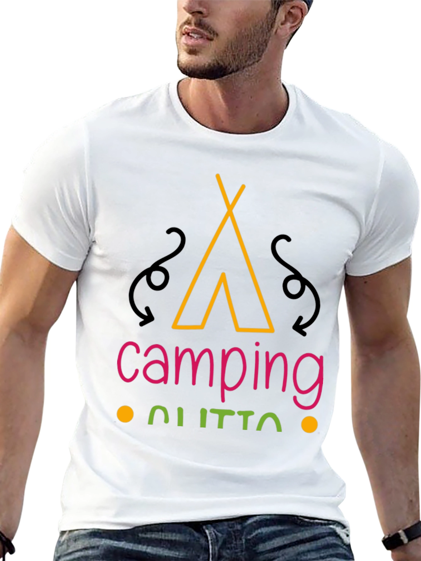 Black Camping Outfit T-Shirt - Nature Lover Tee view 13