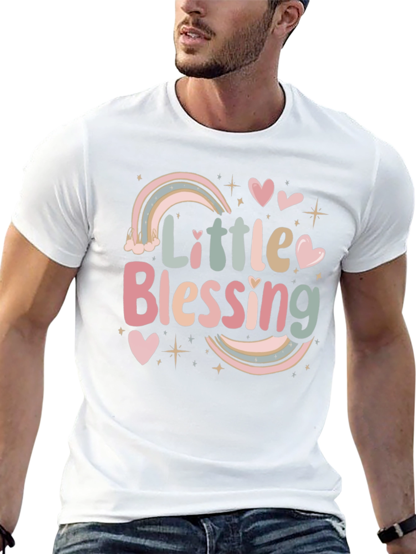 Black Little Blessing Graphic T-Shirt view 13