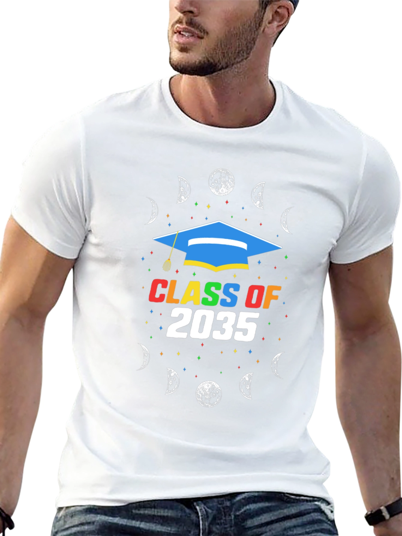 Black Class of 2035 Graduation T-Shirt view 13