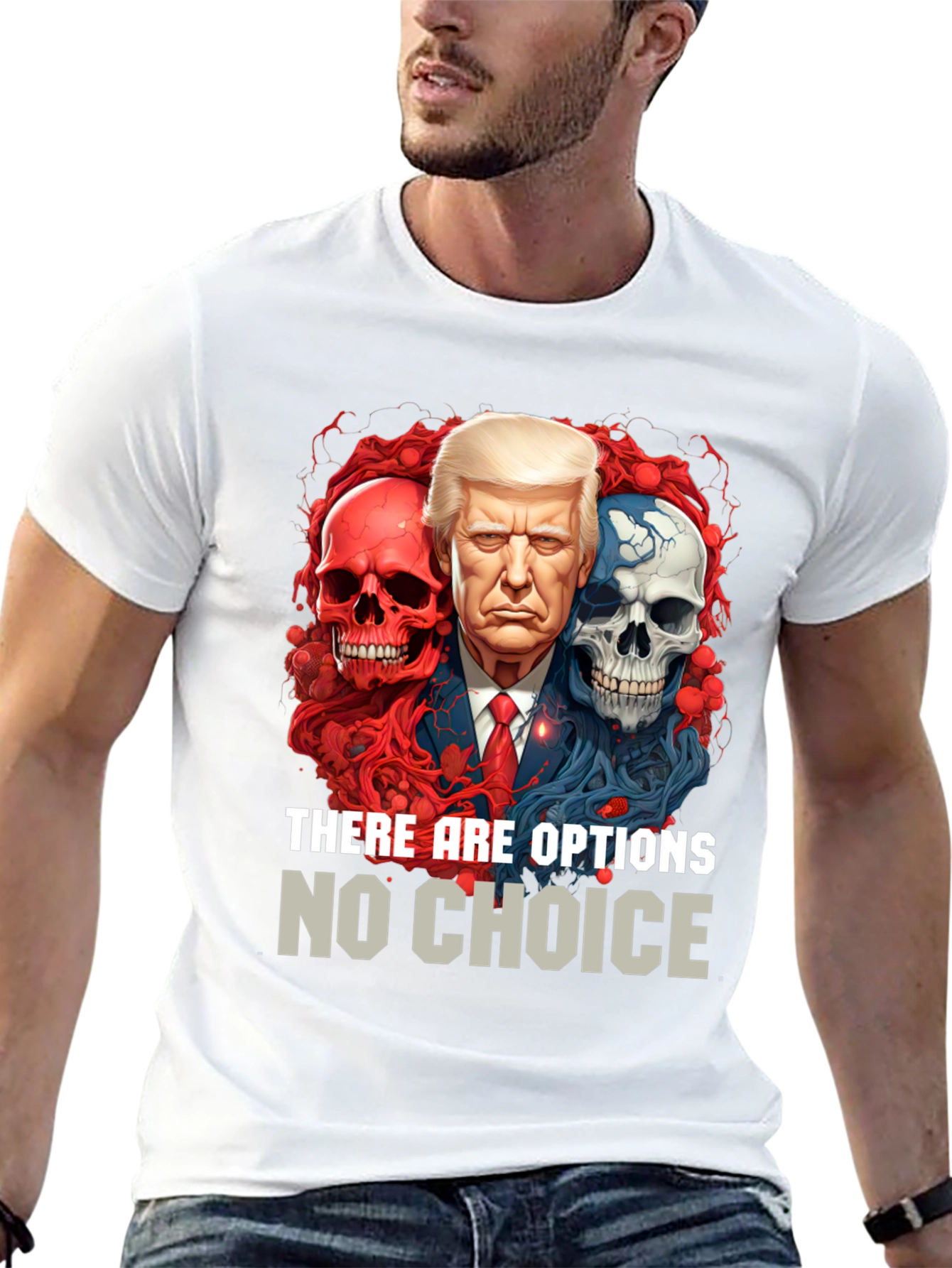 Black Political T-Shirt: Options No Choice view 13