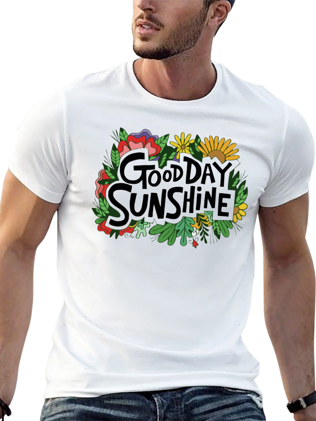 Black Good Day Sunshine Graphic Tee view 13