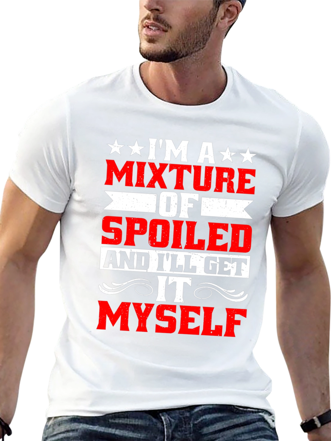 Black Funny Spoiled I'll Get It Myself T-Shirt view 13
