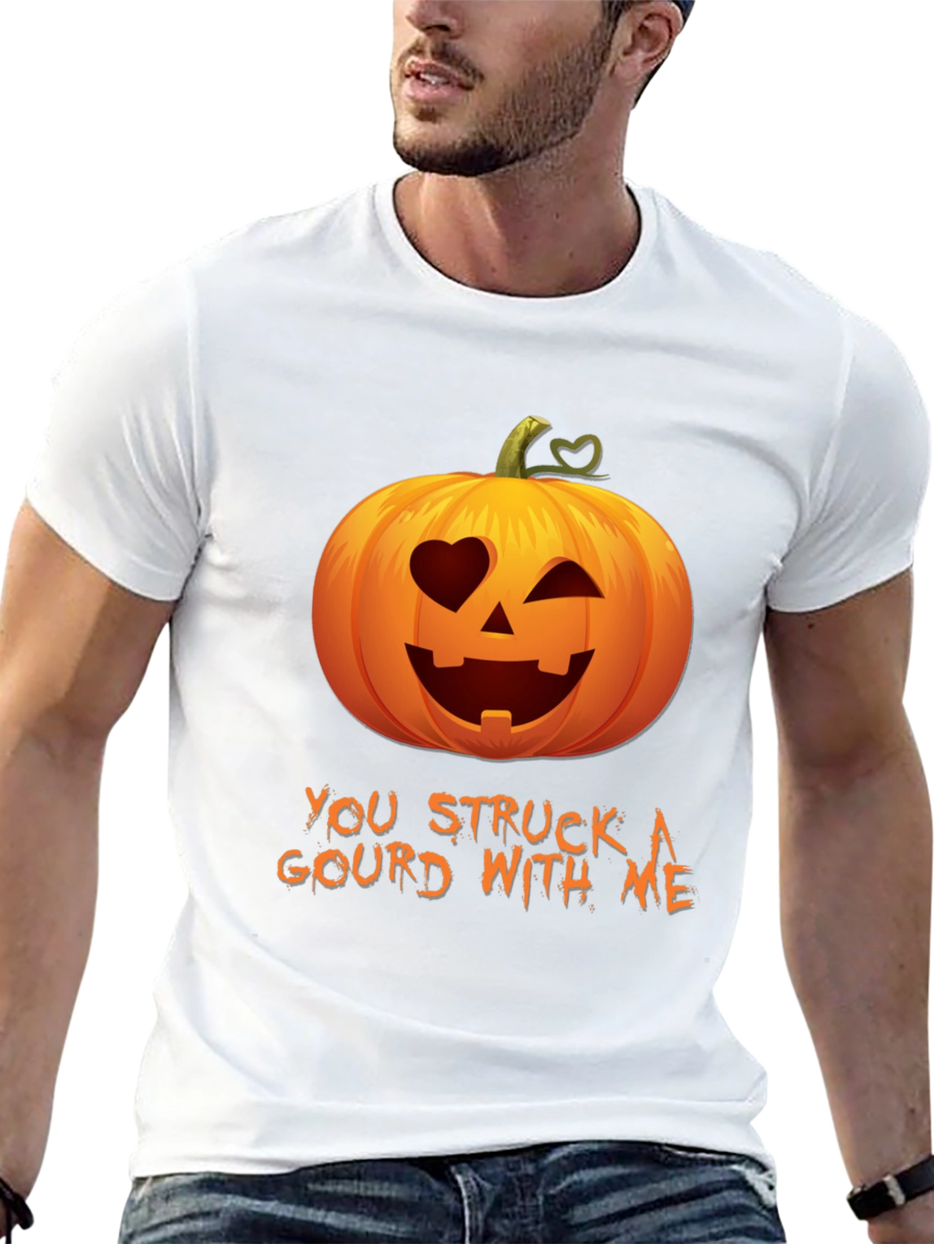 You Struck A Gourd With Me - Funny Halloween Tee - 13
