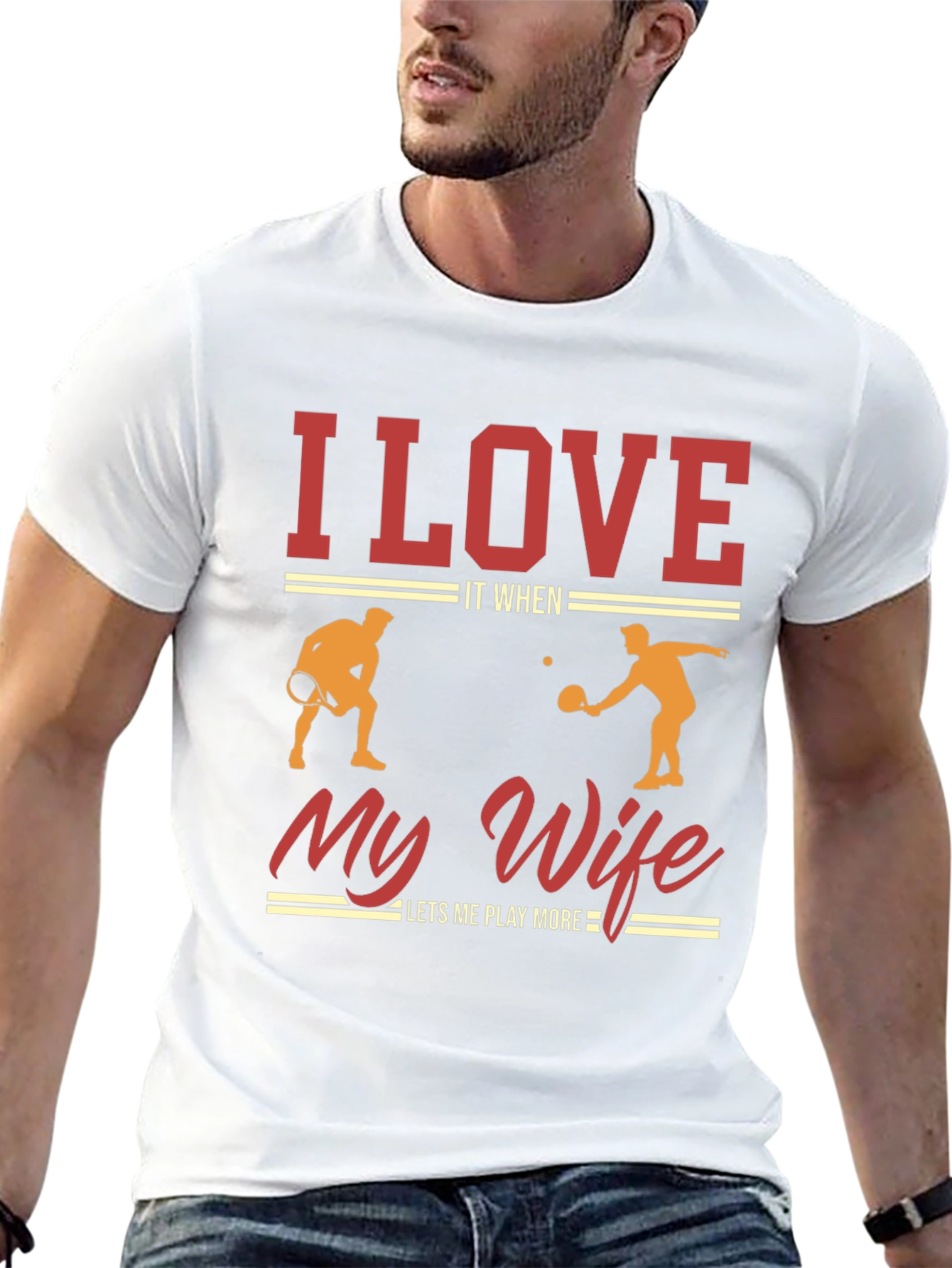 Black I Love It When My Wife Lets Me Play More Pickleball T-Shirt view 13