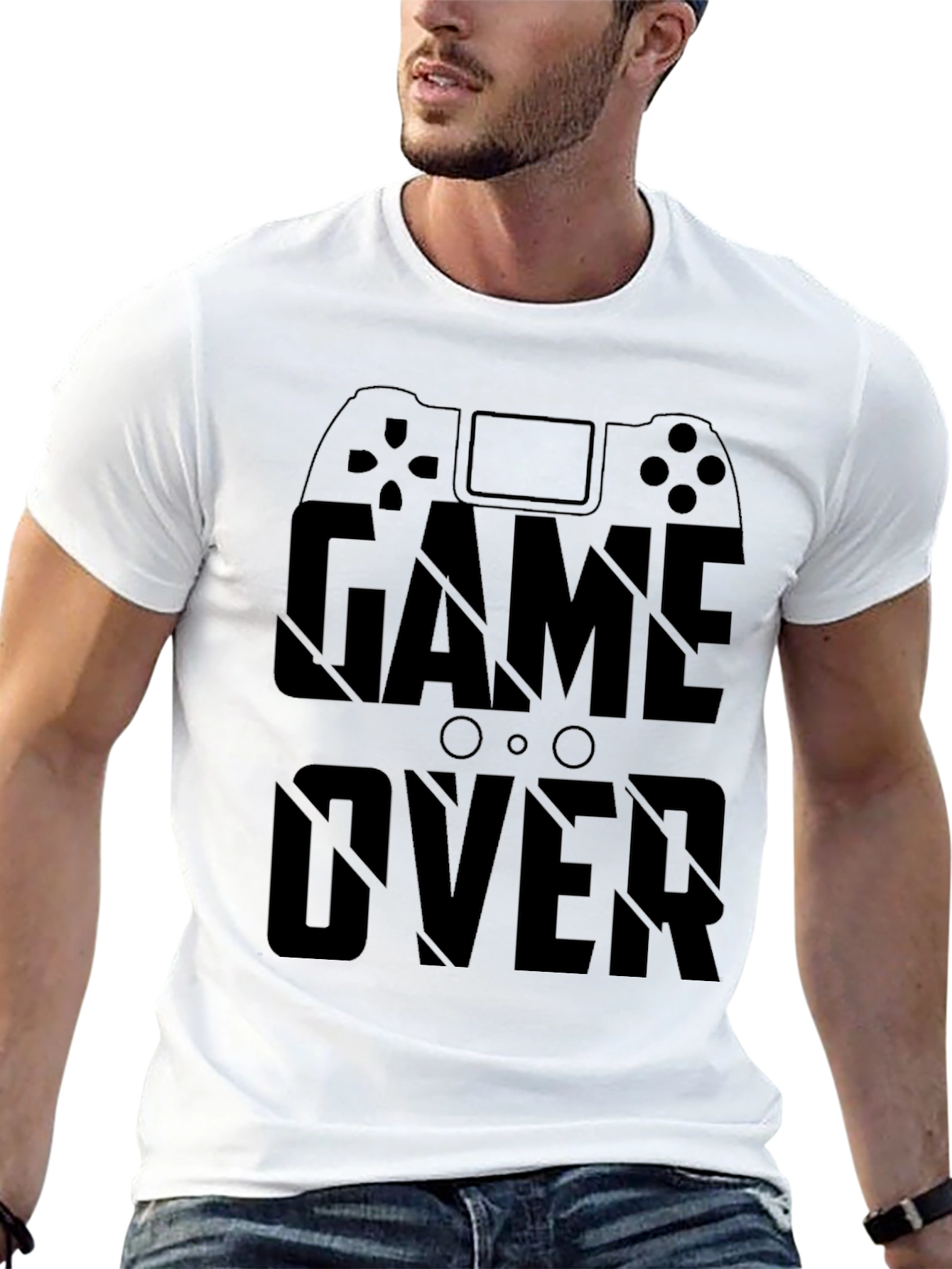Black Game Over T-Shirt - Gamer Style view 13