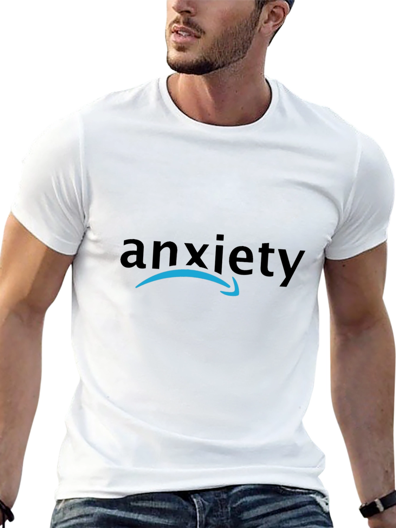 Black Anxiety Amazon Arrow T-Shirt view 13
