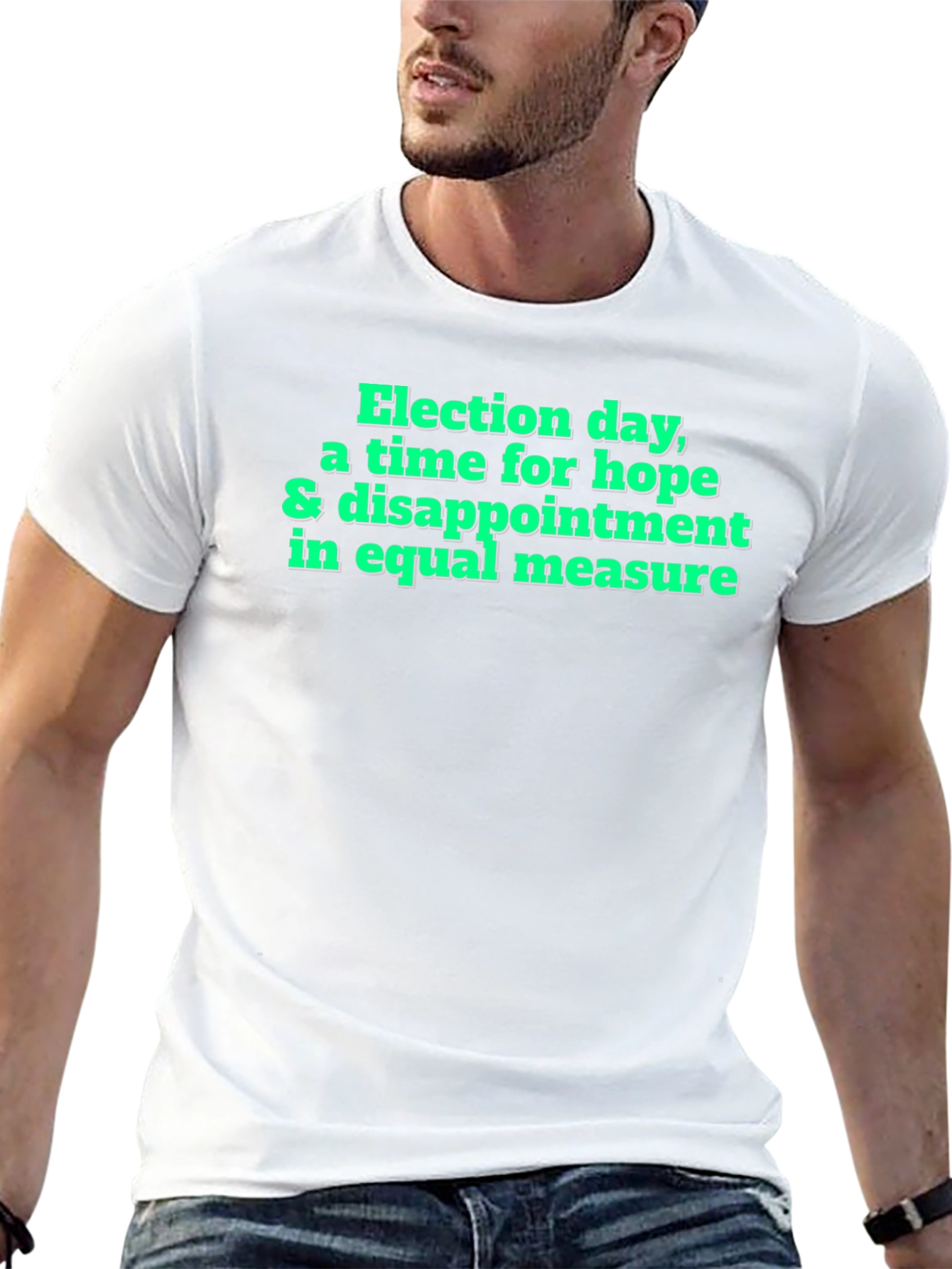 Black Election Day Hope & Disappointment T-Shirt view 13