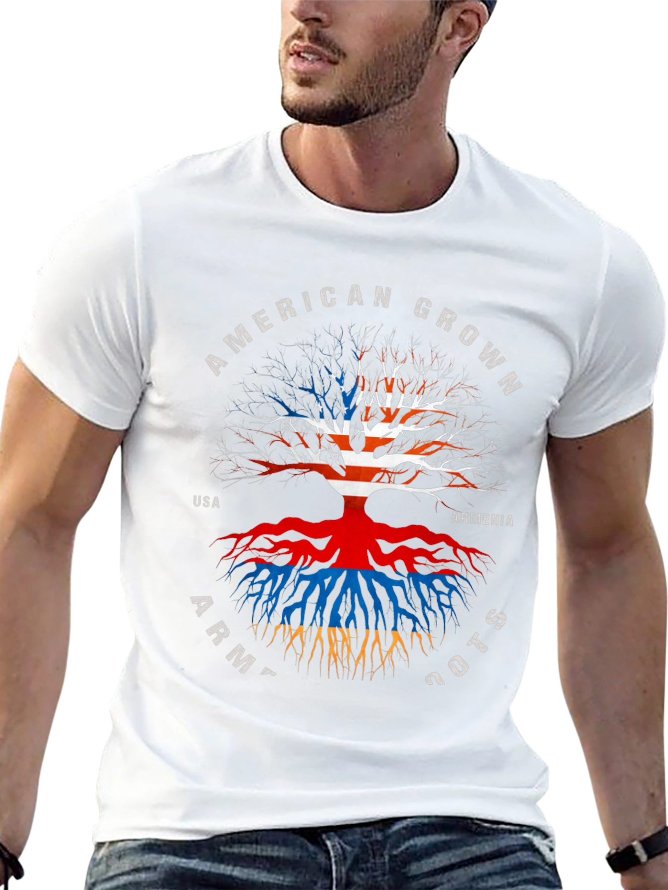 American Grown Armenian Roots T-Shirt - 13