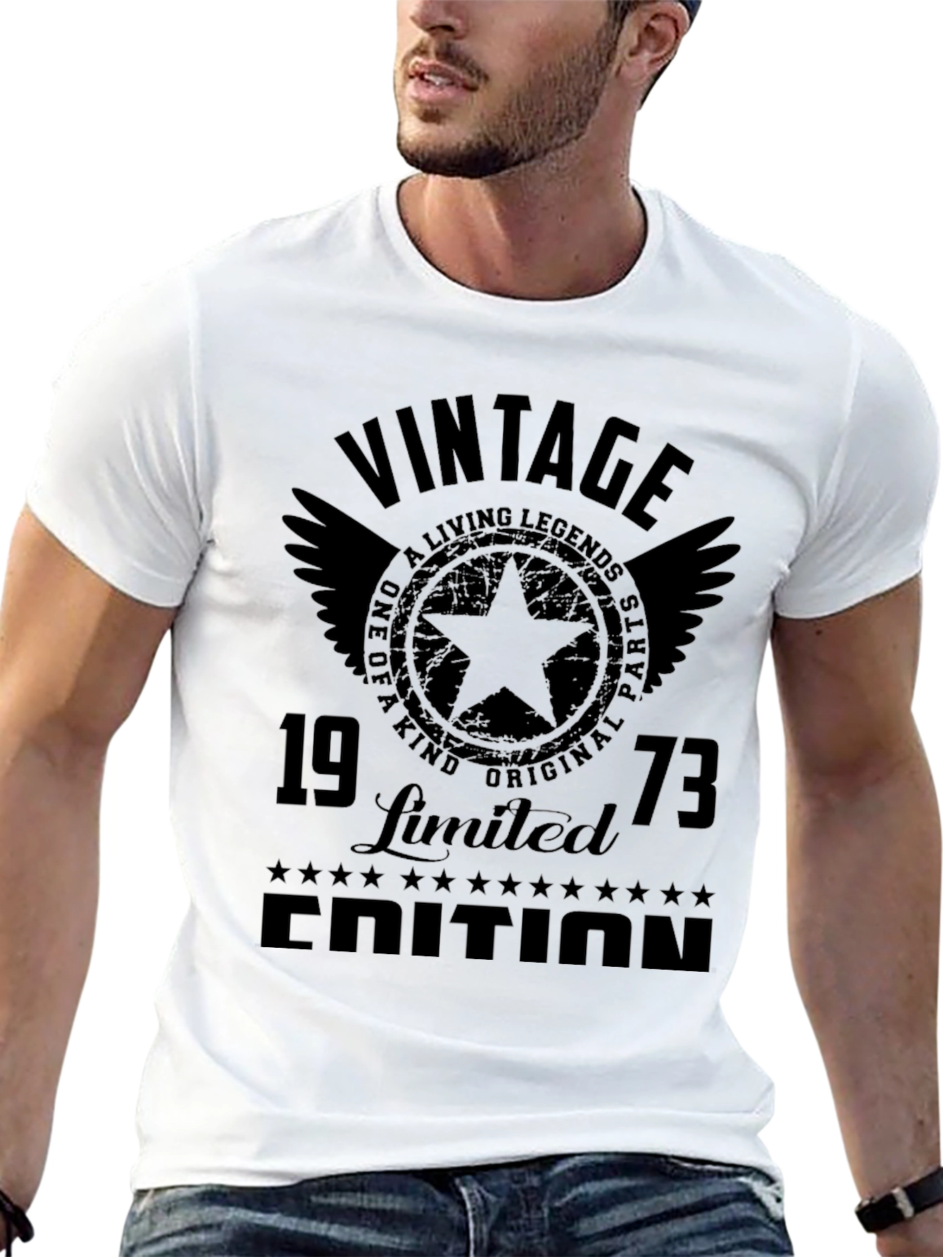 Black Vintage 1973 Limited Edition Graphic T-Shirt view 13