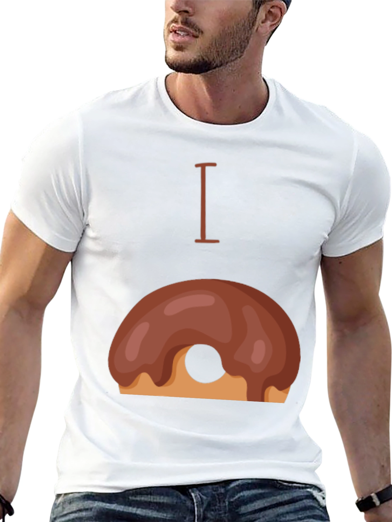 Black I Doughnut T-Shirt view 13