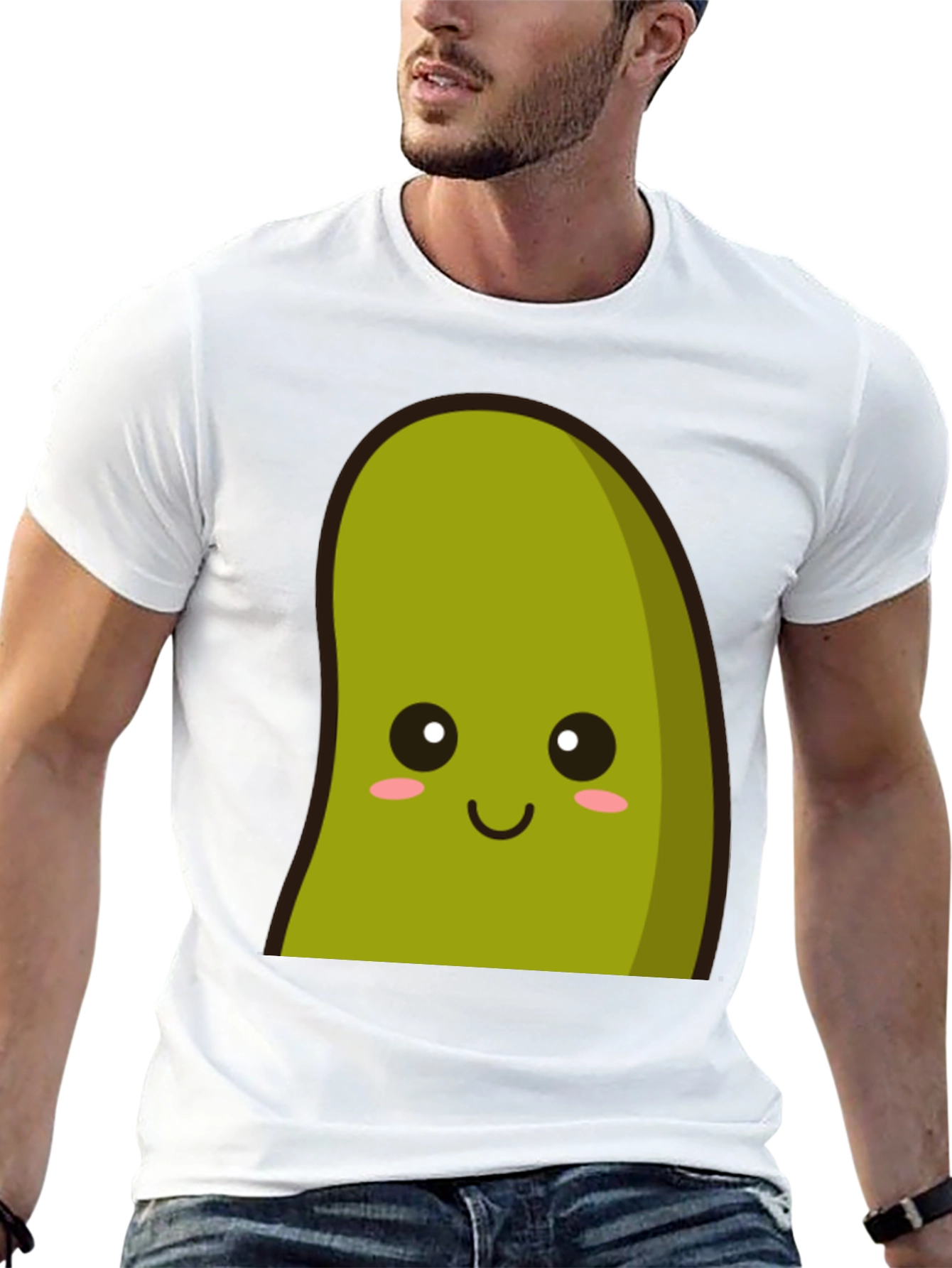 Black Kawaii Avocado Graphic Tee - Unisex Soft Cotton Blend view 13