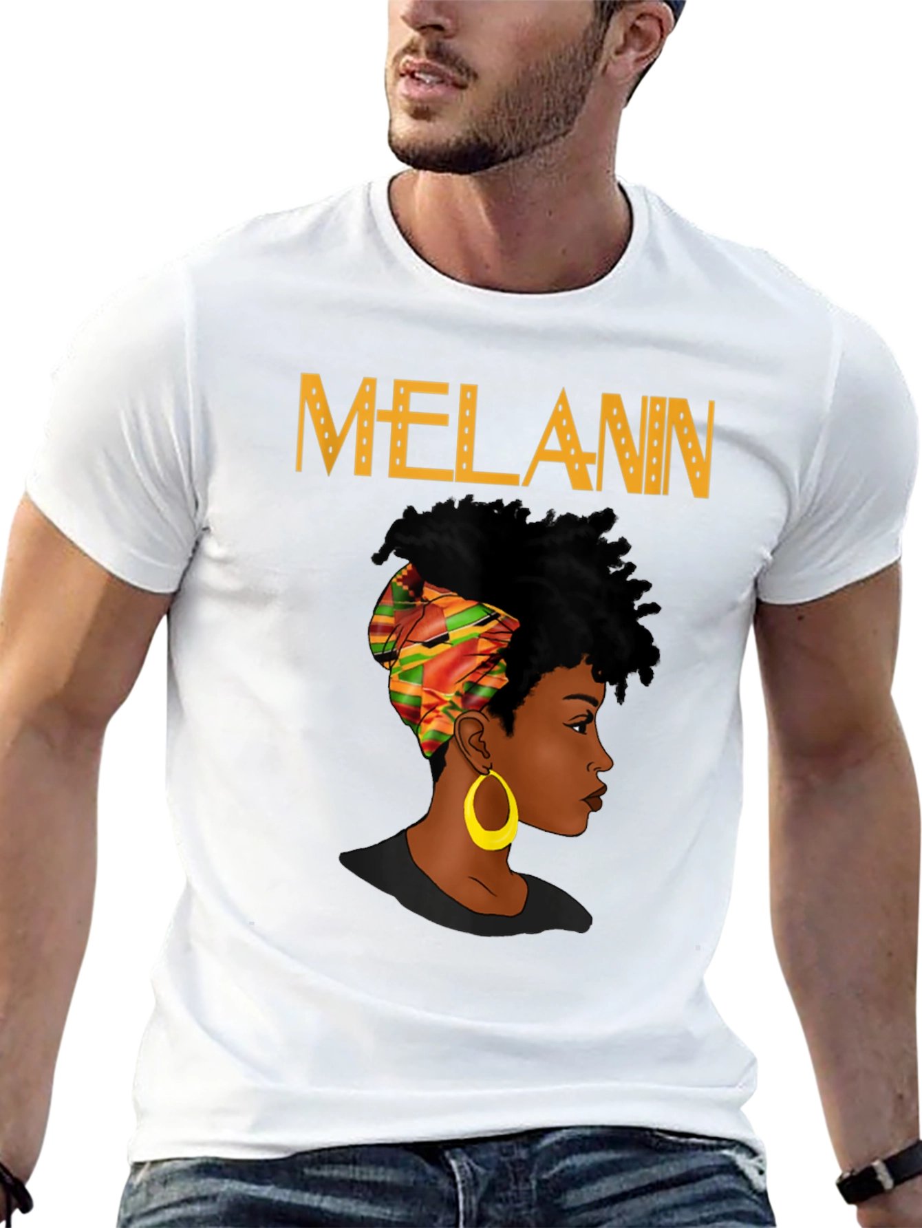 Black Melanin Queen Black Graphic Tee view 13