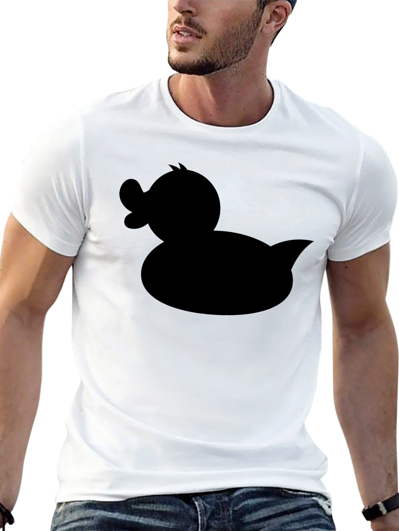 Black Duck Silhouette Black T-Shirt view 13