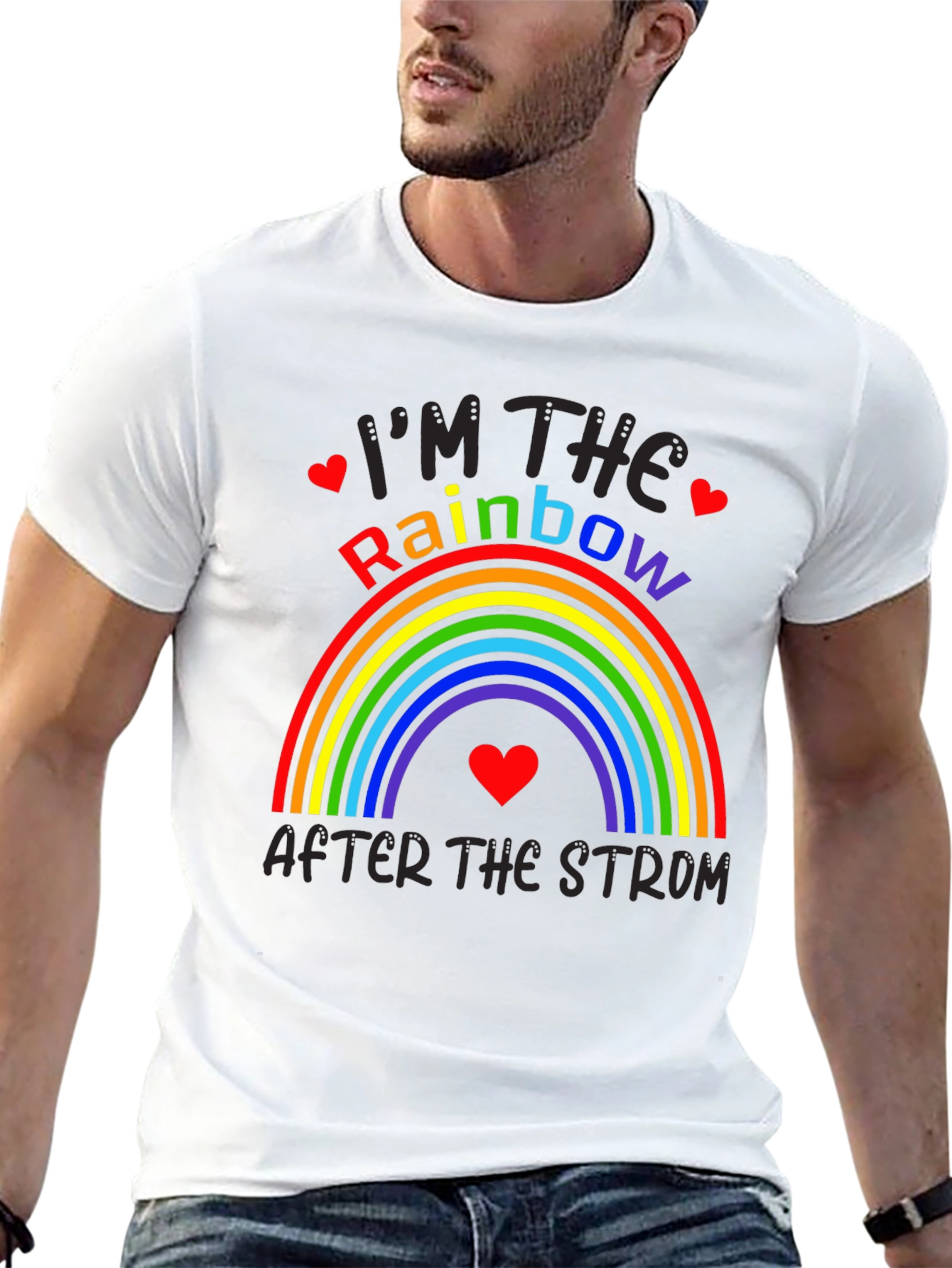 Black Rainbow After The Storm Graphic Tee view 13