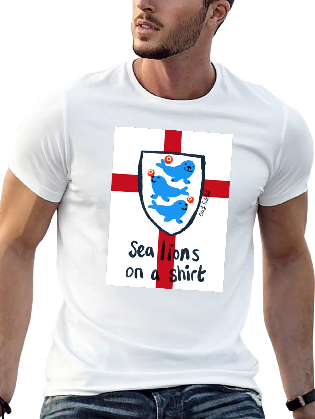 Black Sea Lions on a Shirt - Fun Graphic Tee view 13