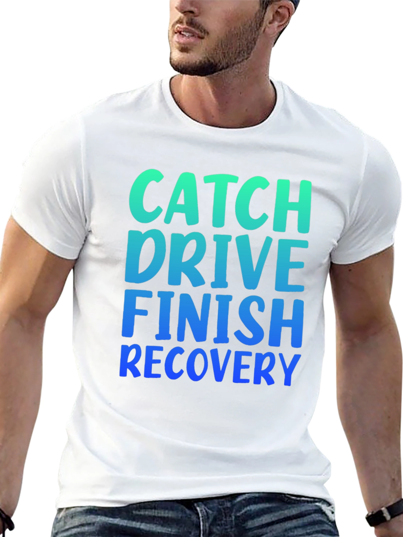 Black Catch Drive Finish Recovery Graphic Tee view 13