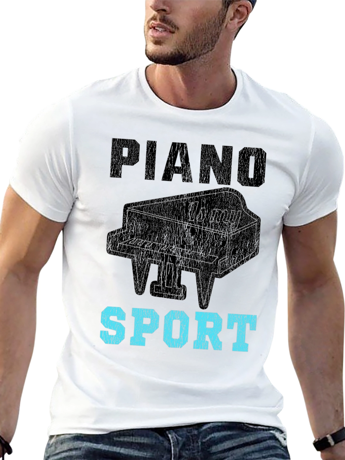 Black Piano is My Sport Graphic Tee view 13