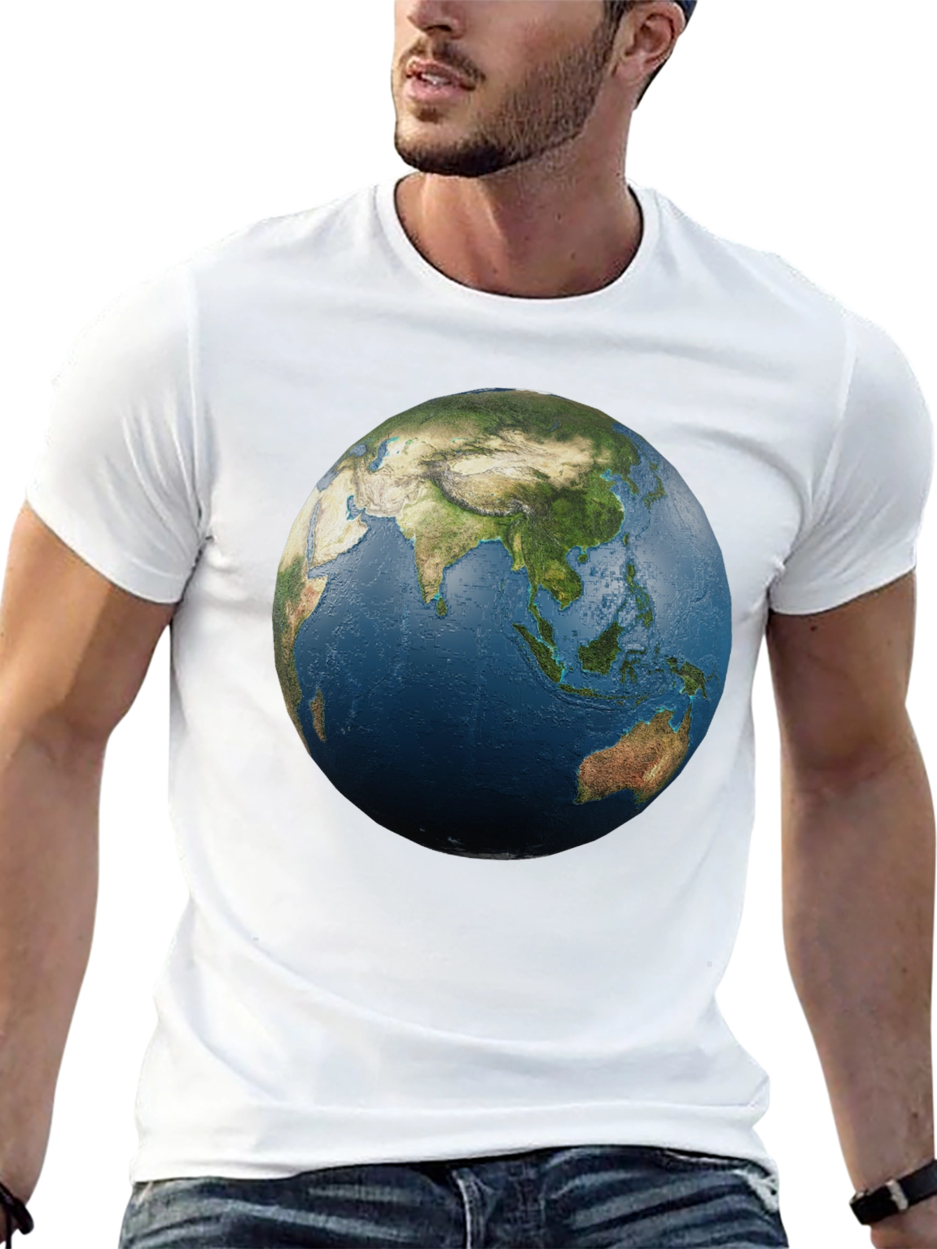 Black Earth Graphic Black T-Shirt view 13