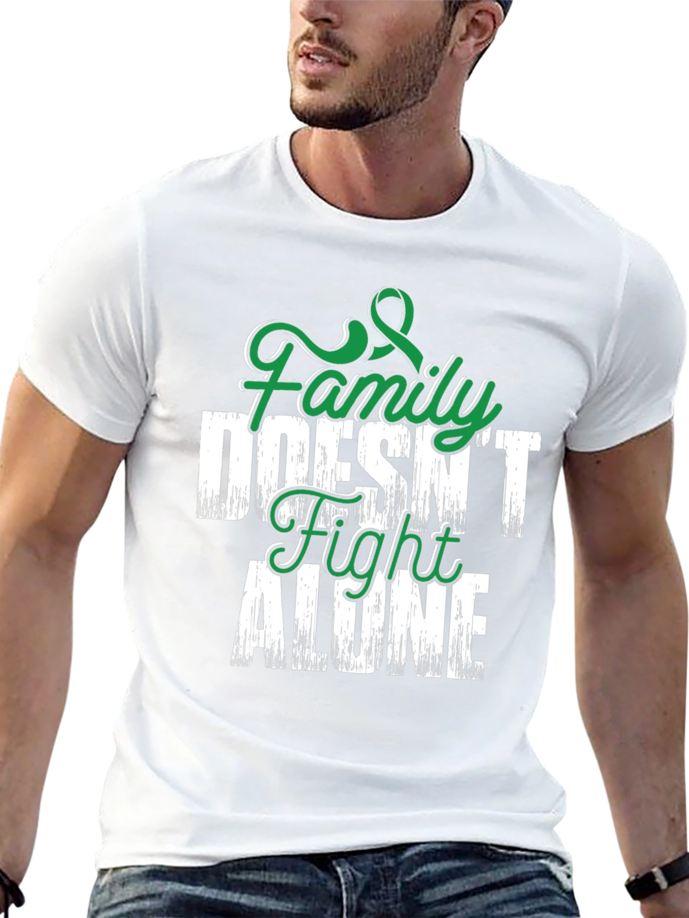 Family Doesn't Fight Alone Awareness T-Shirt - 13