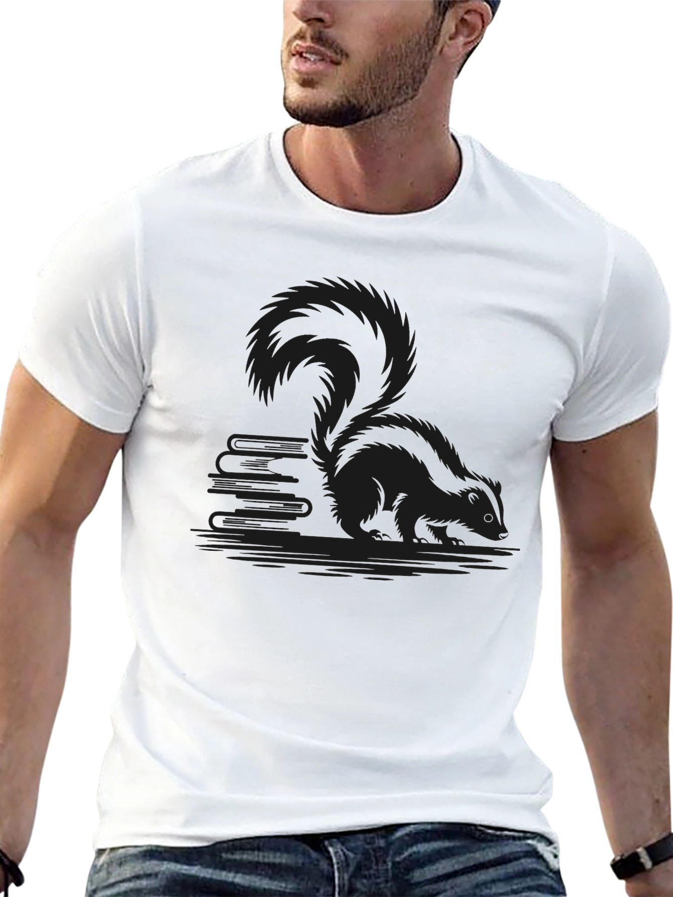 Black Black Squirrel Graphic T-Shirt view 13
